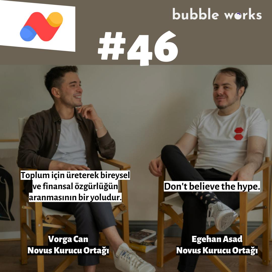 #46 Novus kurucusu ortakları Egehan Asad ve Vorga Can’la doğal dil işleme teknolojisini, kendi girişimcilik hikayelerini ve aldıkları yatırımdan sonraki planlarını konuştuk
