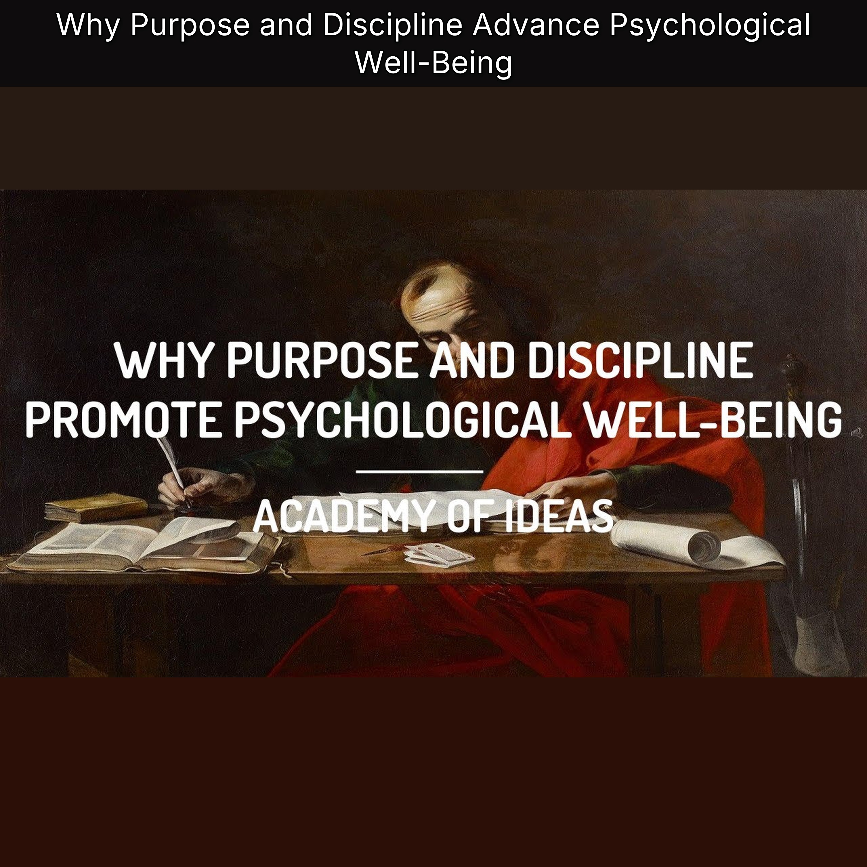 Why Purpose and Discipline Advance Psychological Well-Being episode artwork