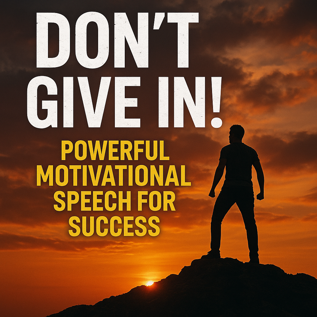 DON'T GIVE IN! - Powerful Motivational Speech For Success MOTIVATION