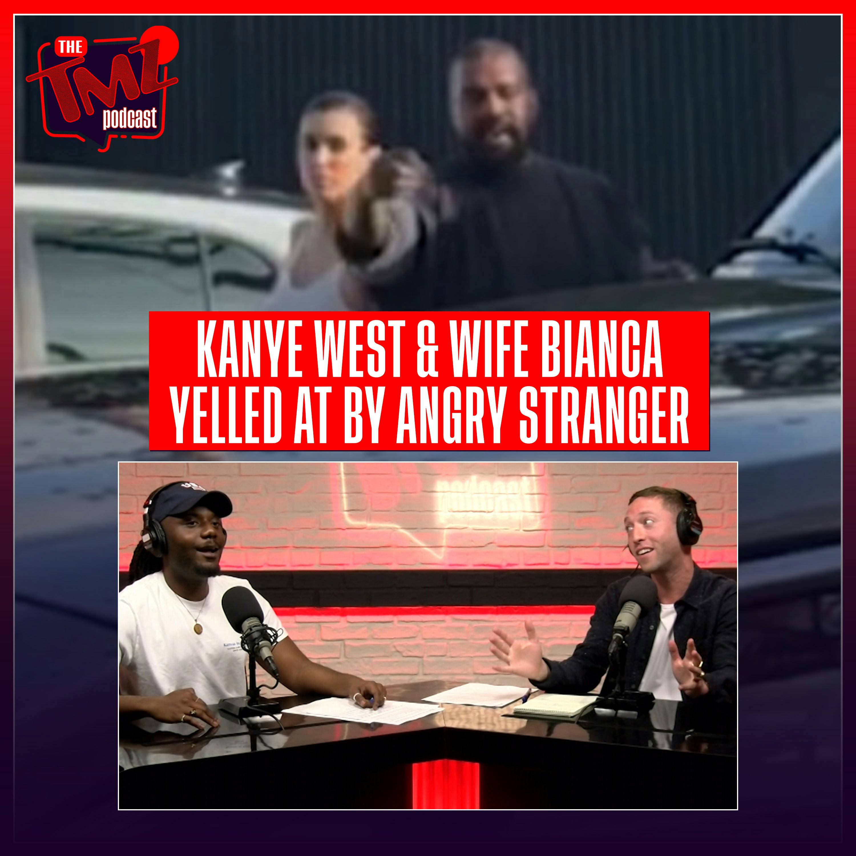 Kanye West & Bianca Clash with Angry Stranger While Directing Paparazzi