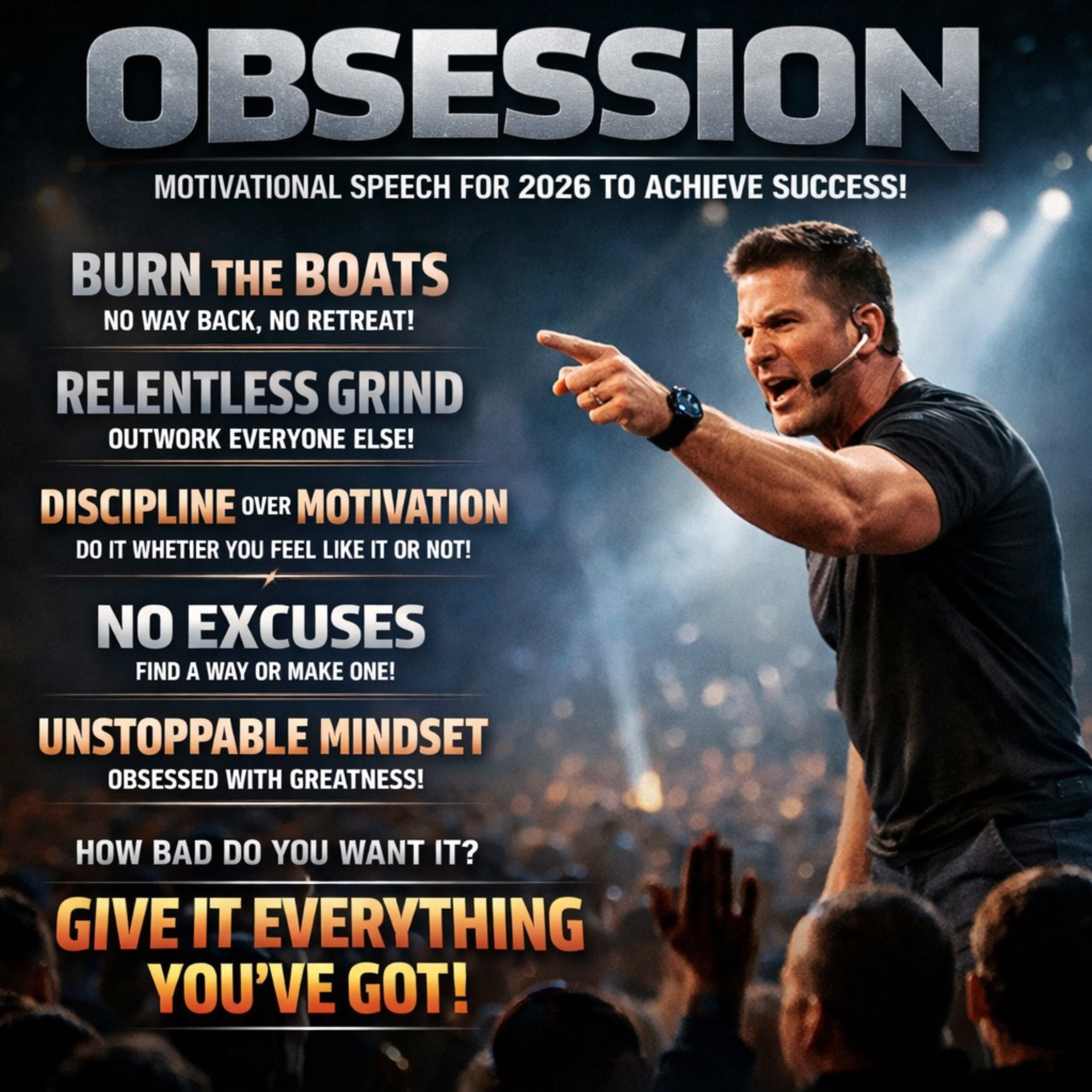 OBSESSION - Motivational Speech for 2026 To Achieve Success!