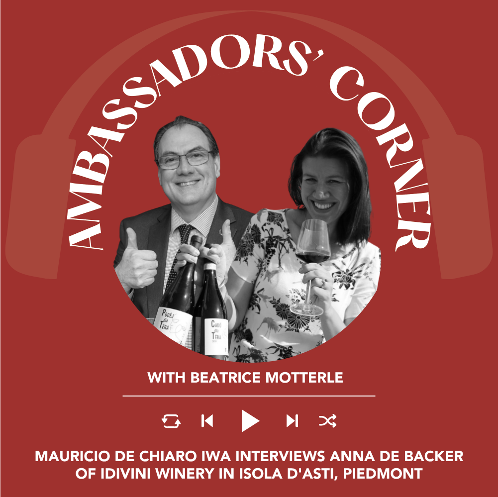 Ep. 2655 Mauricio De Chiaro IWA interviews Anna De Backer of IDivini winery in Isola d'Asti, Piedmont | Clubhouse Ambassadors' Corner