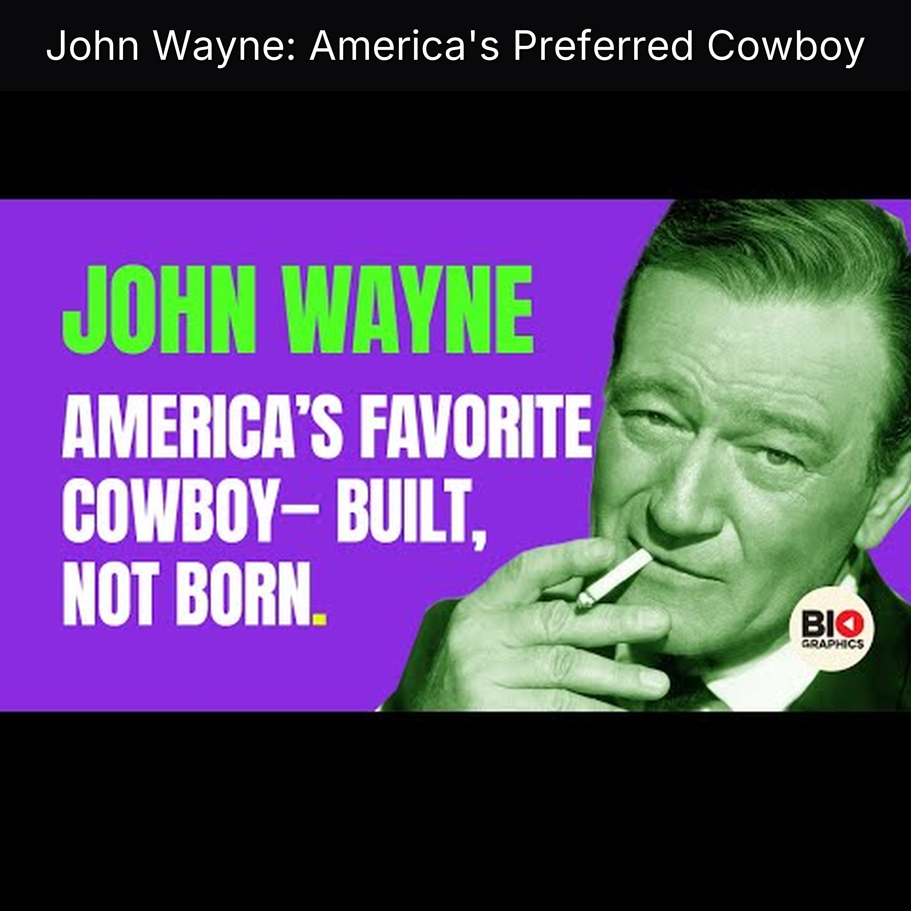 John Wayne: America's Preferred Cowboy