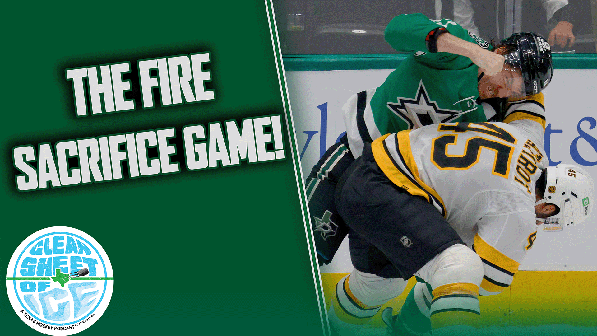 Stone's Fire Sacrifice Worked! Stars Destroy Bruins 6-2!