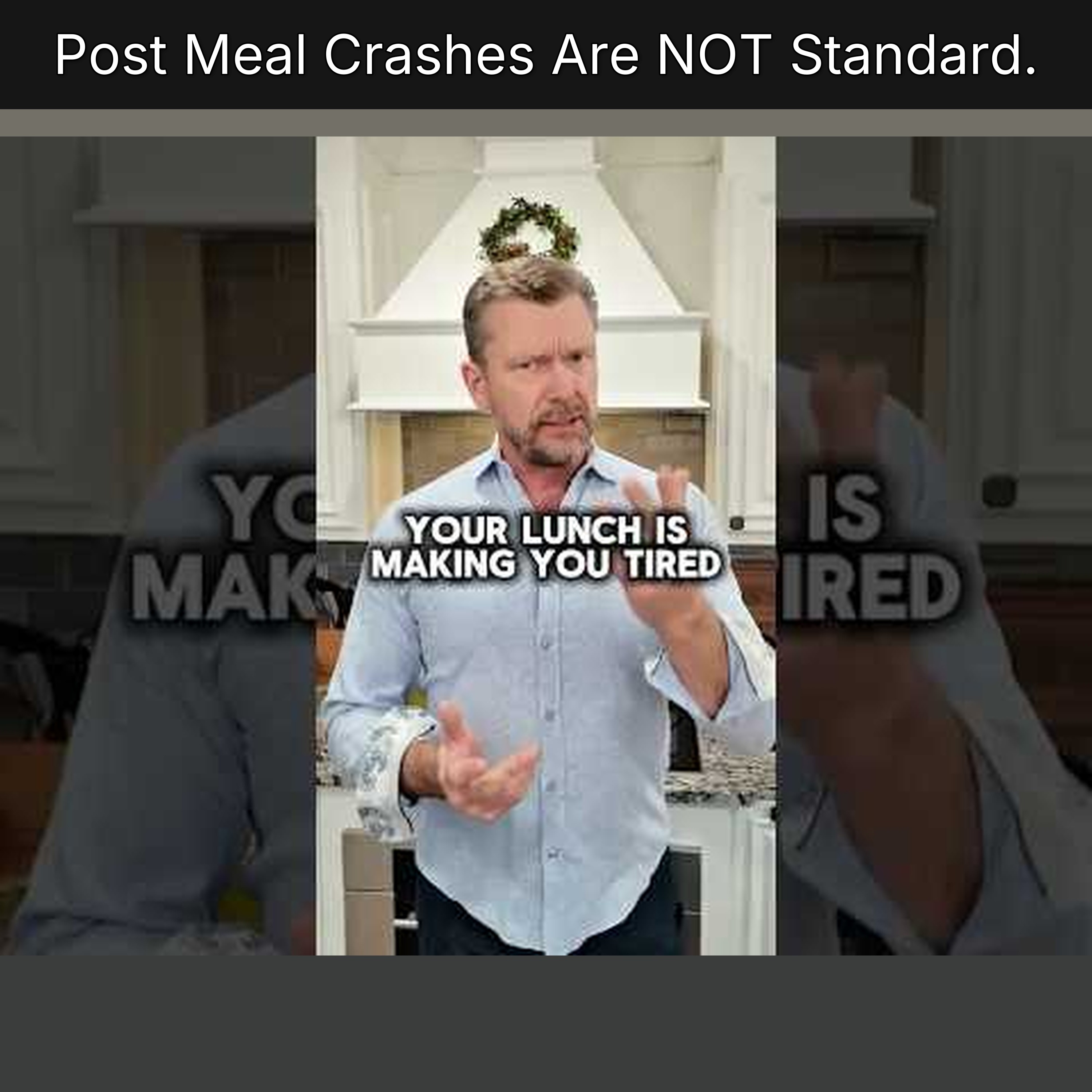 Post Meal Crashes Are NOT Standard.