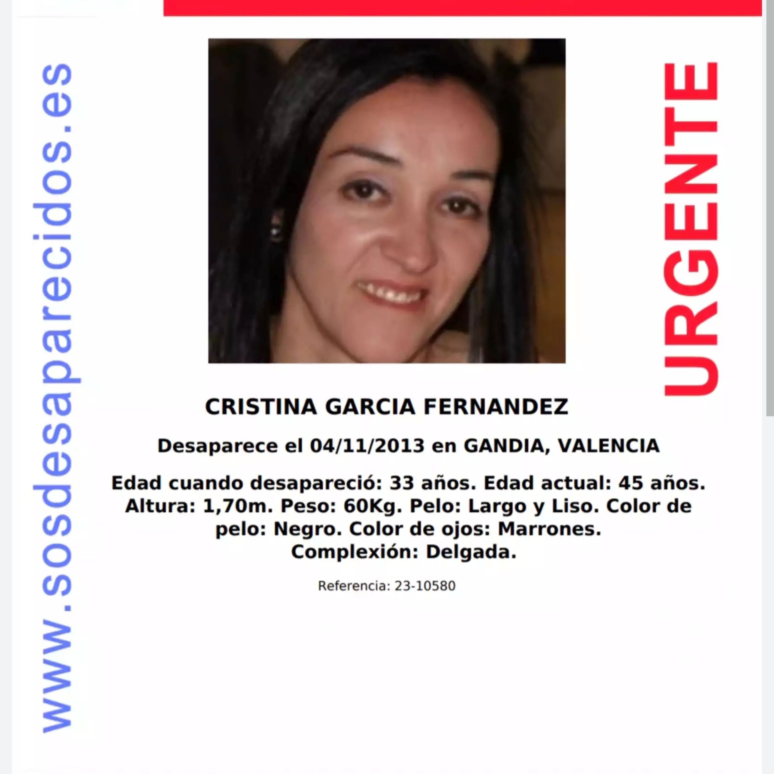 13 años sin rastro de Cristina García
