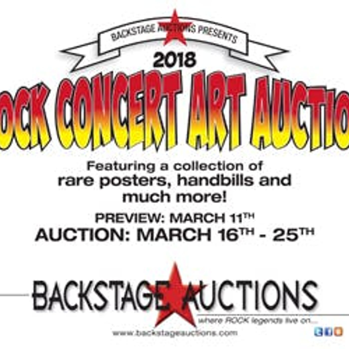 Backstage Auctions: Rock Concert Art Auction