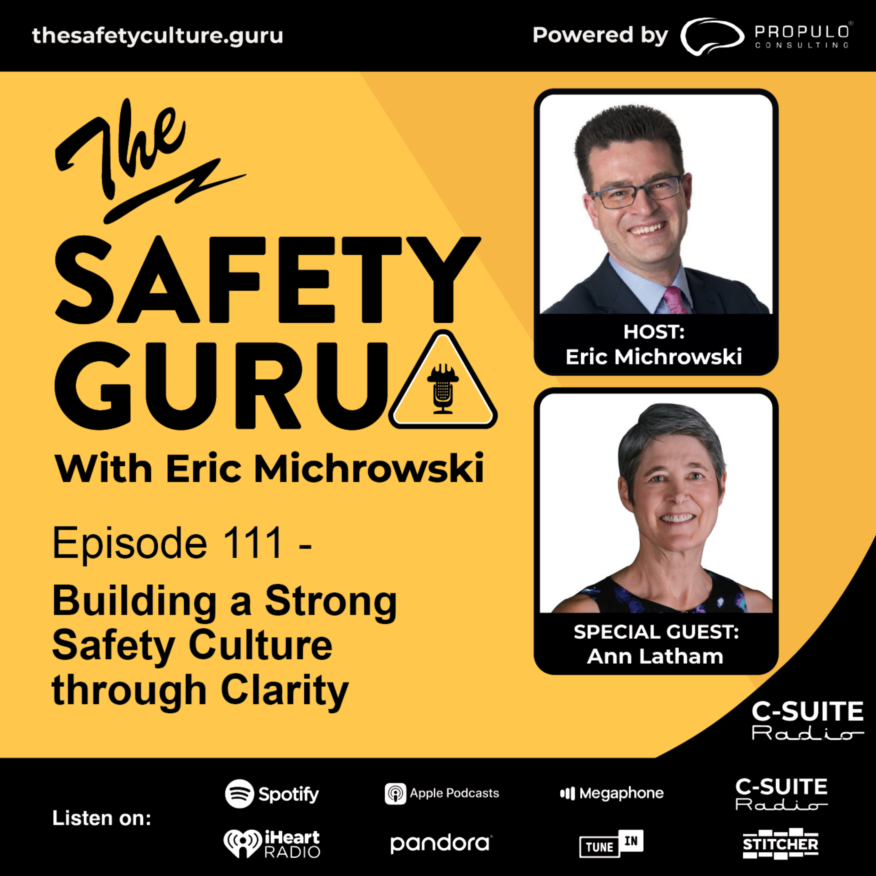 Episode 111 - Building a Strong Safety Culture through Clarity with Ann Latham episode artwork