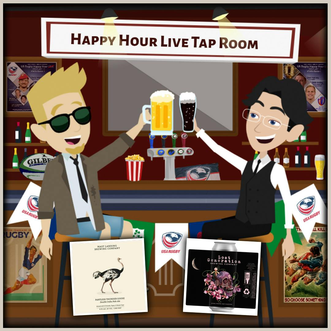 US Rugby Happy Hour Tap Room - City-State Brewing & North Coast Brewing Company