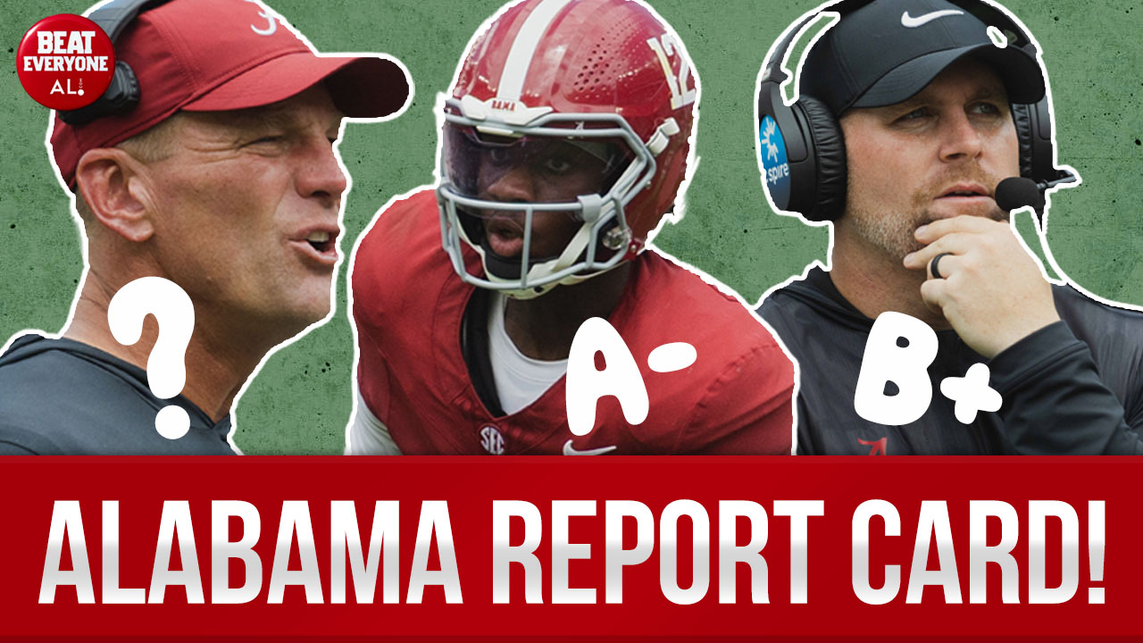 Alabama football REPORT CARD! 📝 Is Bama READY for Kamario Taylor?!