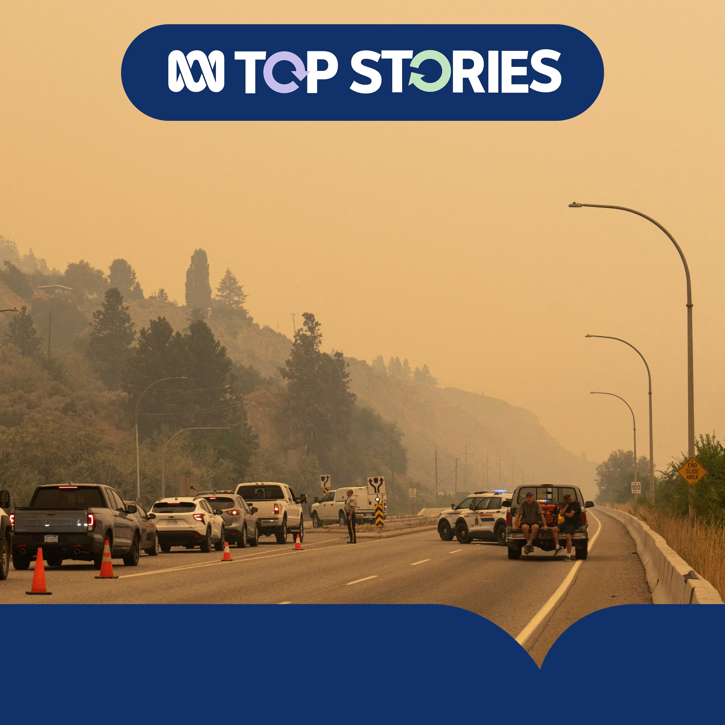 Thousands forced to flee homes in western Canada's wildfires | ABC News Top Stories episode artwork