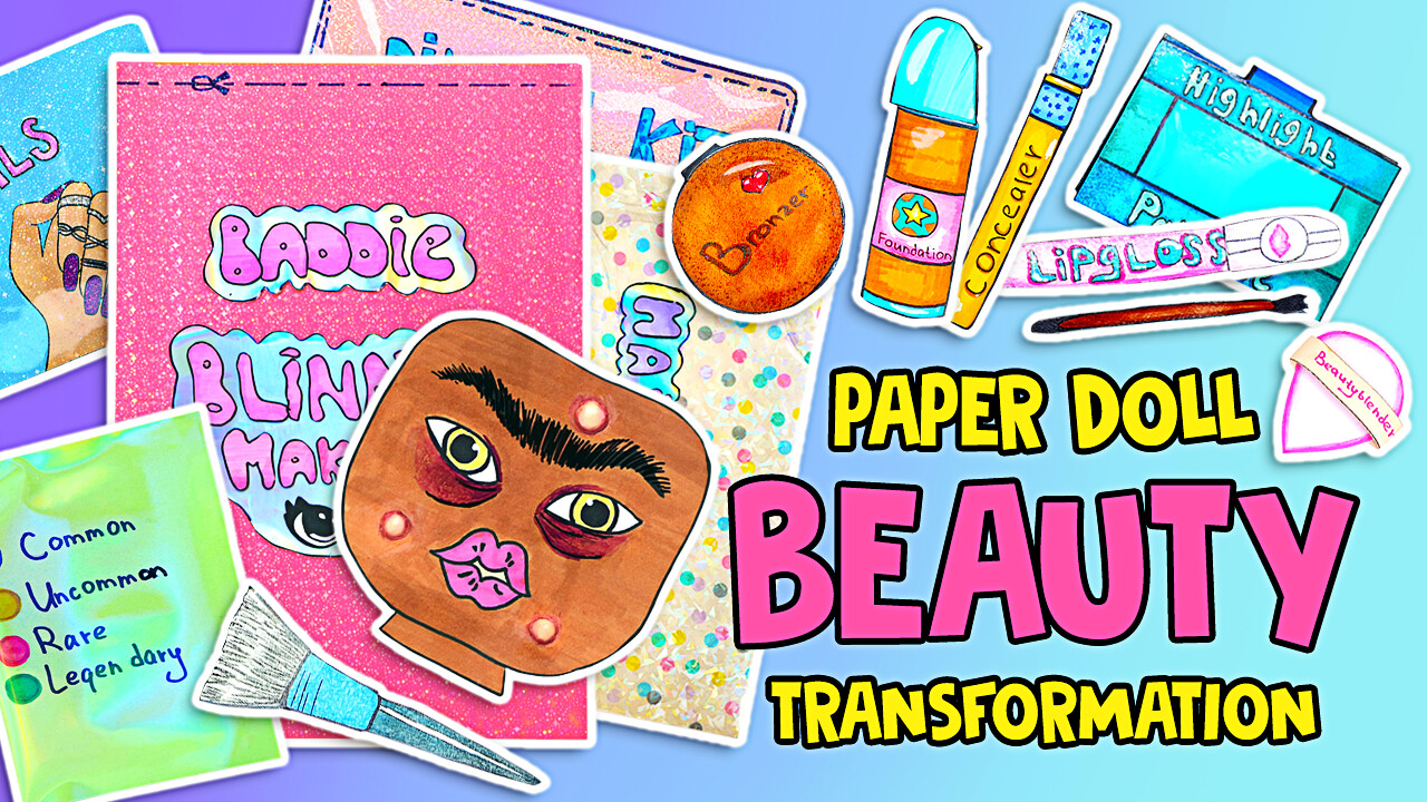 Paper Doll Glow-Up: Pimples Popping and Full Makeover