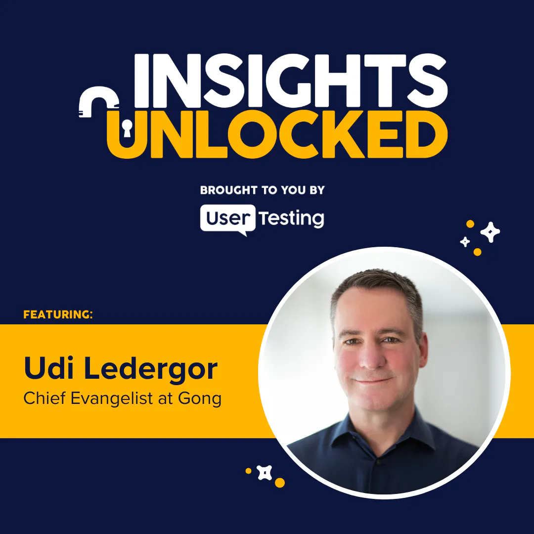 The power of courageous marketing with Gong's Udi Ledergor — Insights Unlocked cover