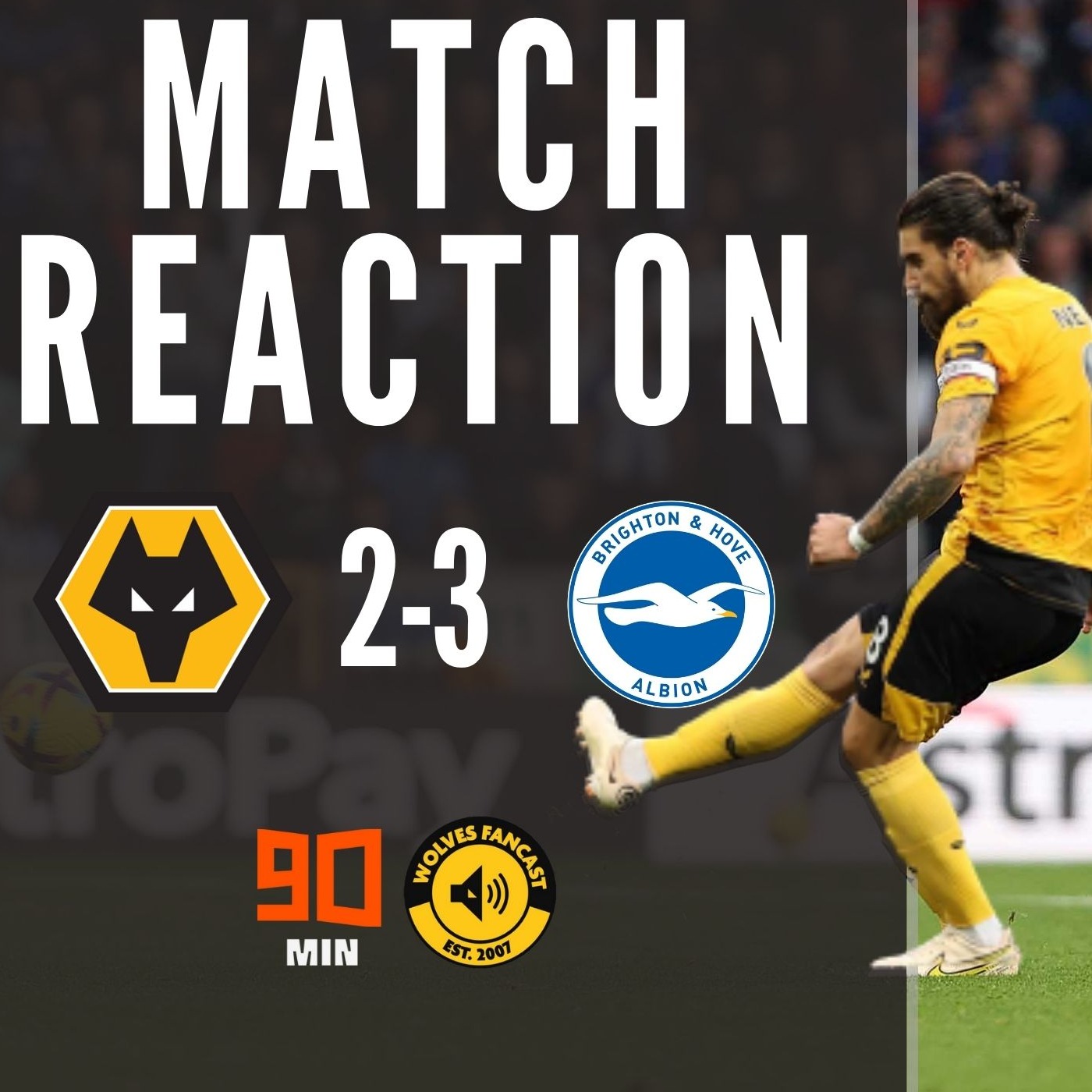 Wolves 2-3 Brighton Reaction! Silly Semedo, Golden Guedes, and what’s Lopetegui got to do! episode artwork
