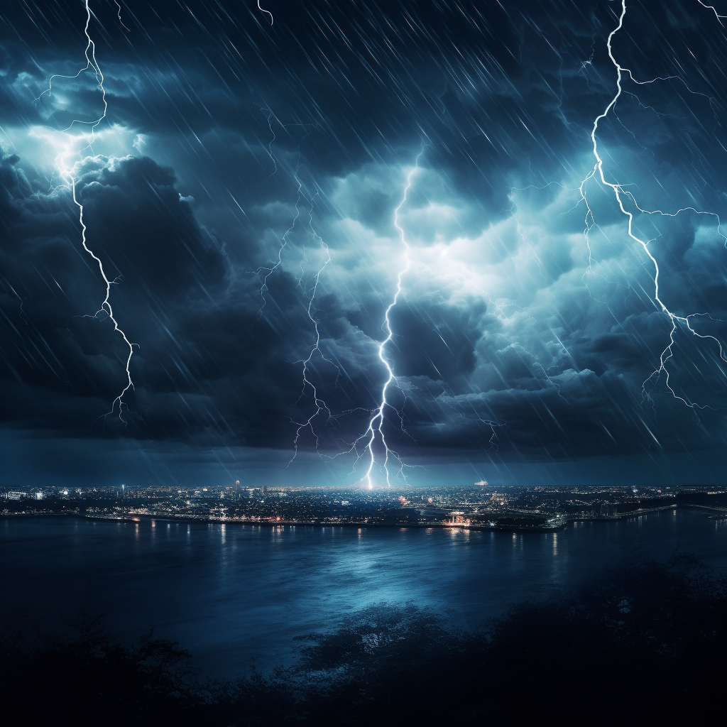 MASSIVE THUNDER & RAIN | Thunderstorm Ambience with Heavy Raining 8 Hours