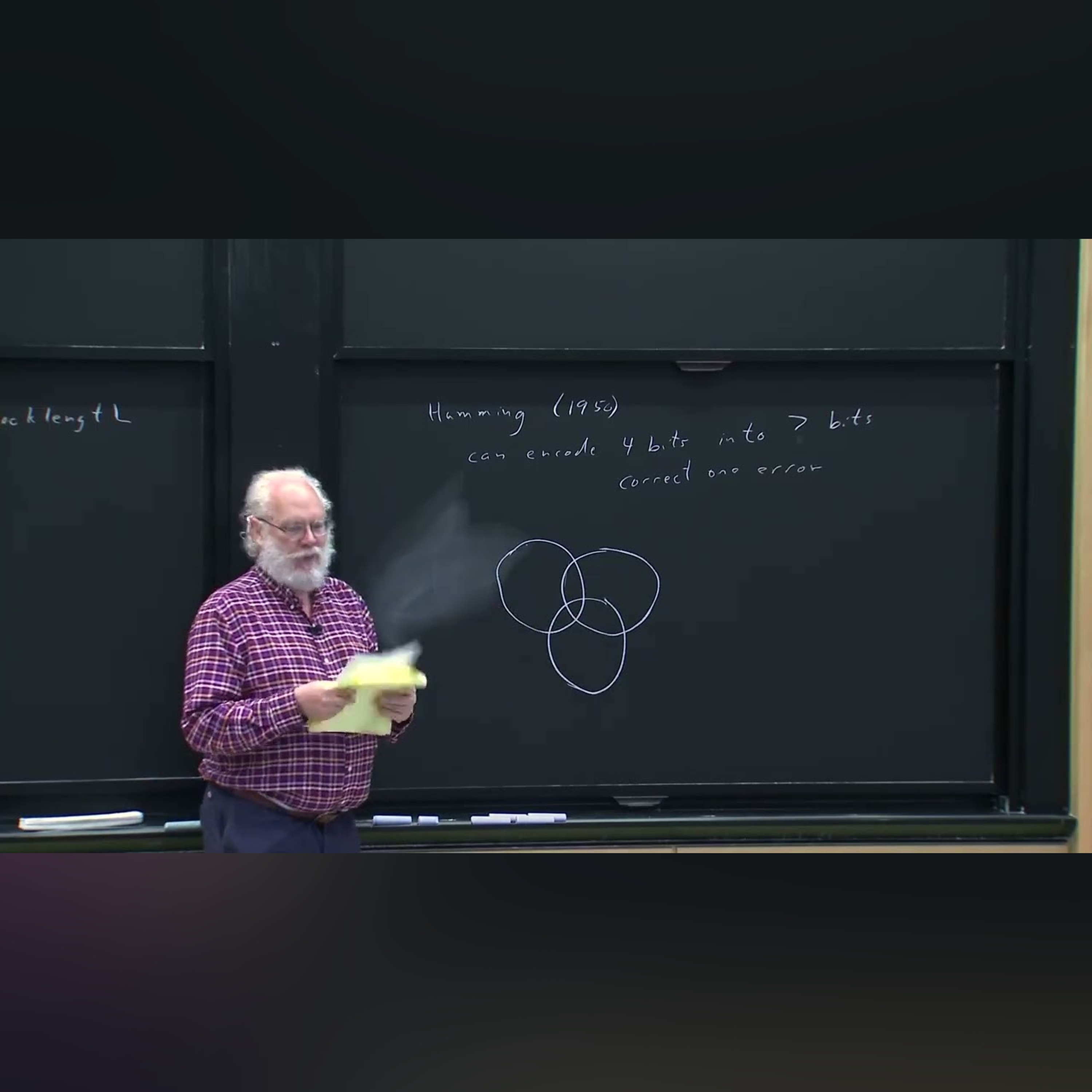 Lecture 19: Error-Correcting Codes—Hamming Codes