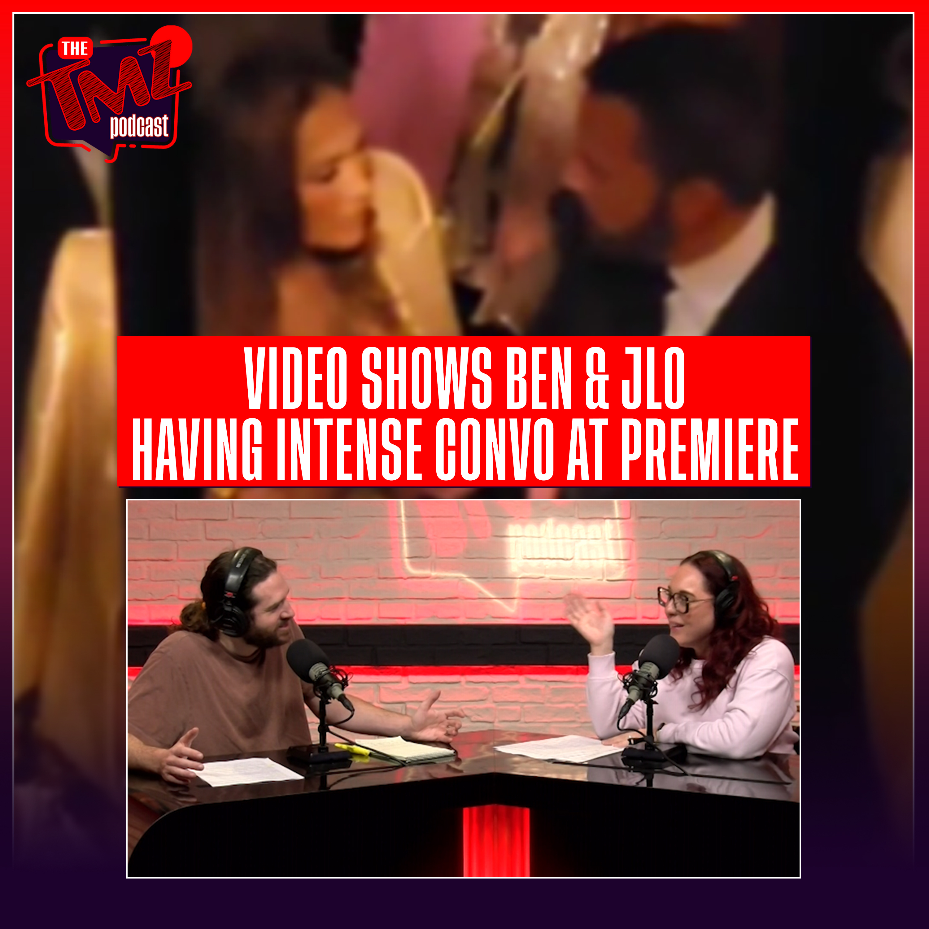 Video Shows Ben & JLo Having Intense Convo At Movie Premiere