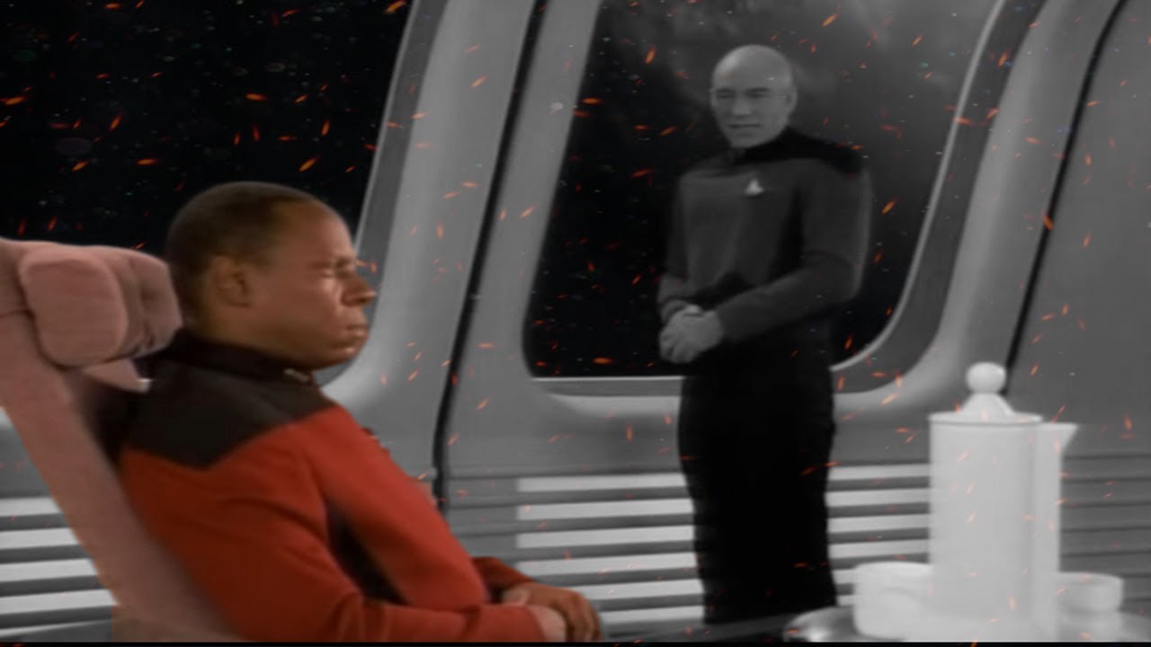 Scene Analysis : Picard Vs Sisko episode artwork