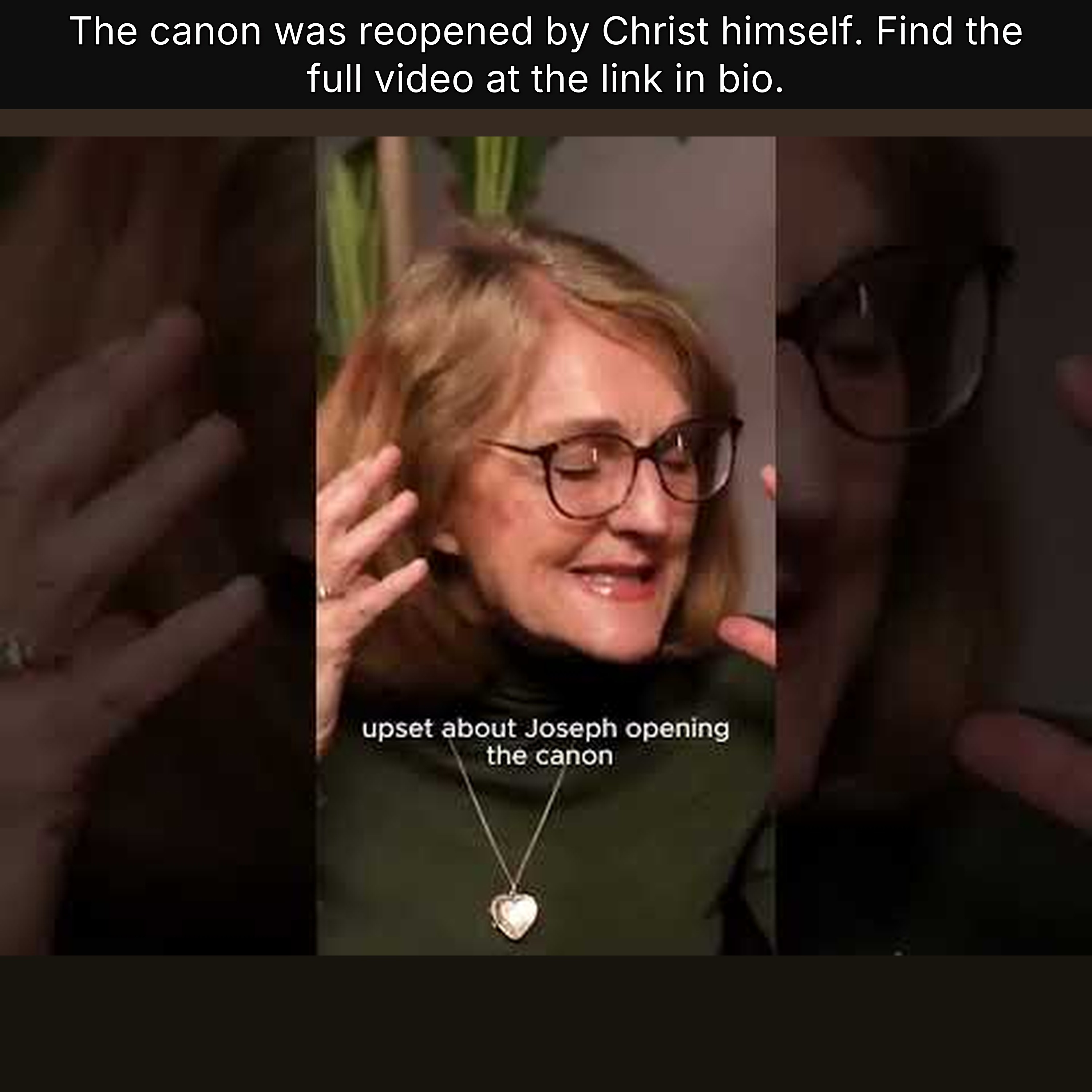 The canon was reopened by Christ himself. Find the full video at the link in bio. episode artwork
