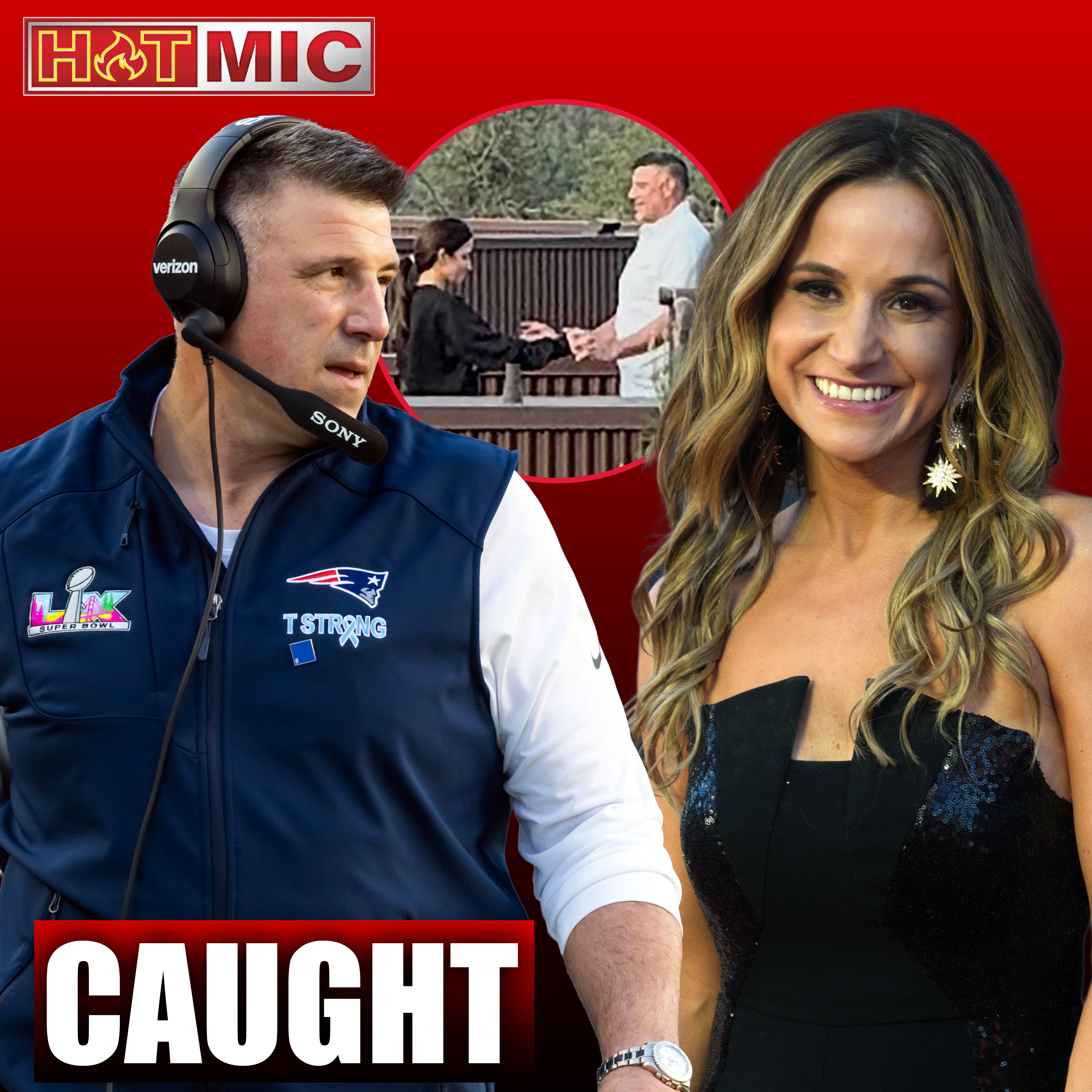 Mike Vrabel CAUGHT Poolside with Bikini Clad reporter + Ned Michaels Previews the Masters episode artwork
