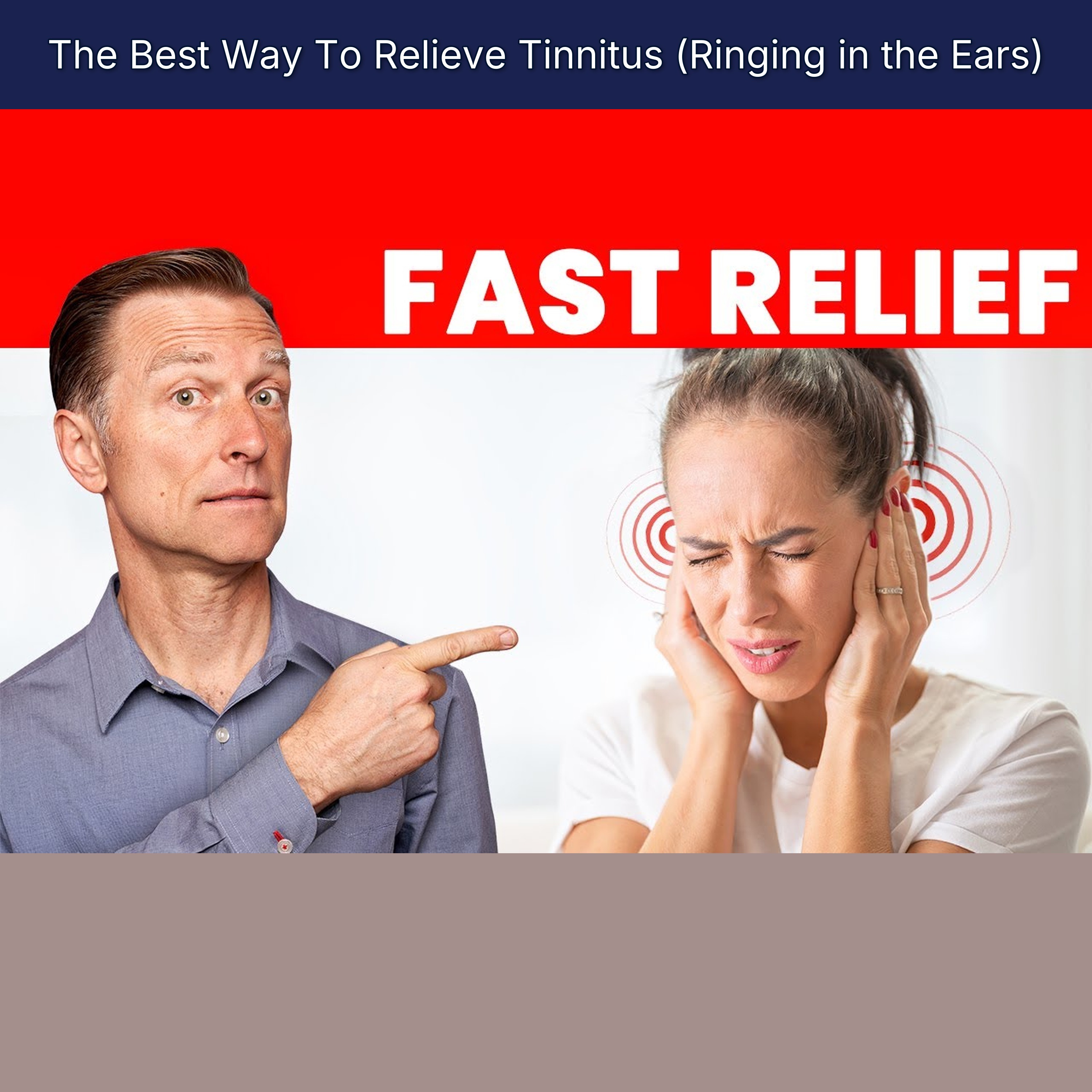 The Best Way To Relieve Tinnitus (Ringing in the Ears) episode artwork