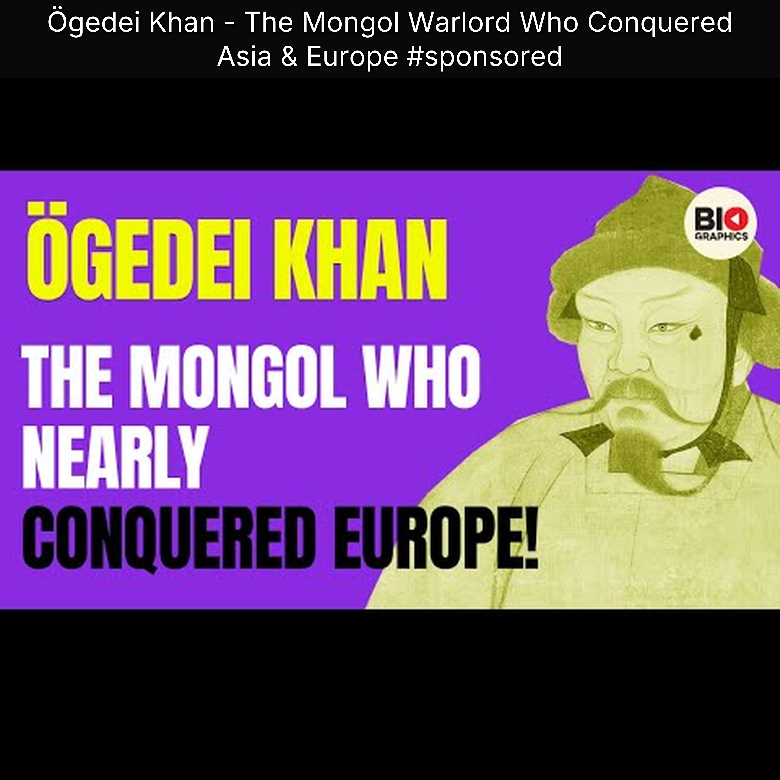 Ögedei Khan - The Mongol Warlord Who Conquered Asia & Europe #sponsored