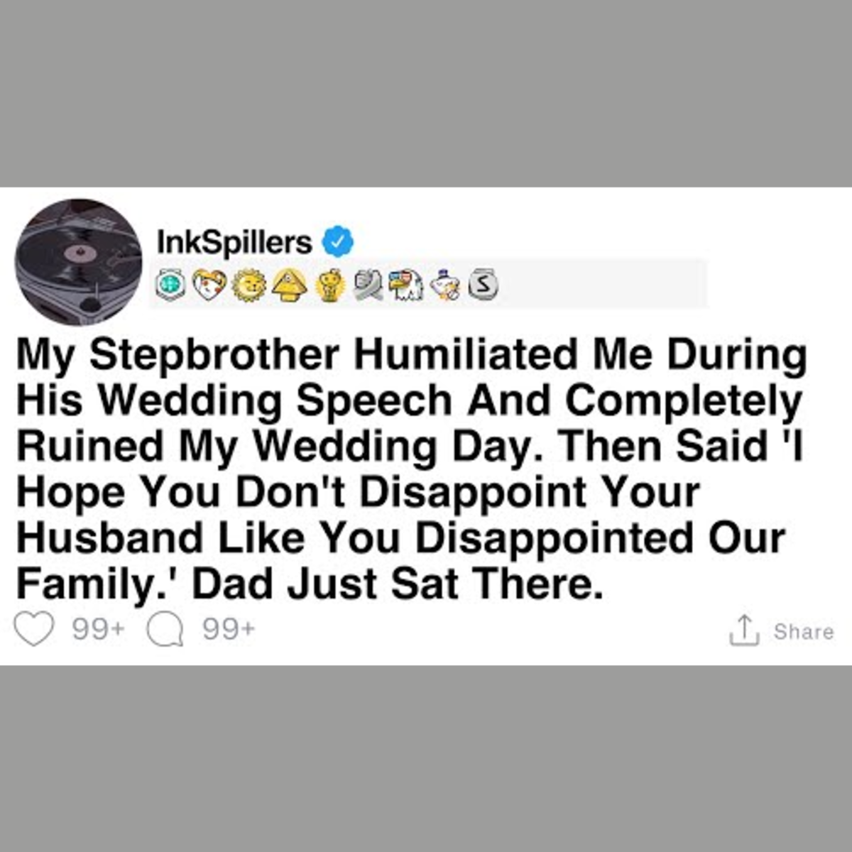 Stepbrother's Wedding Speech Disaster