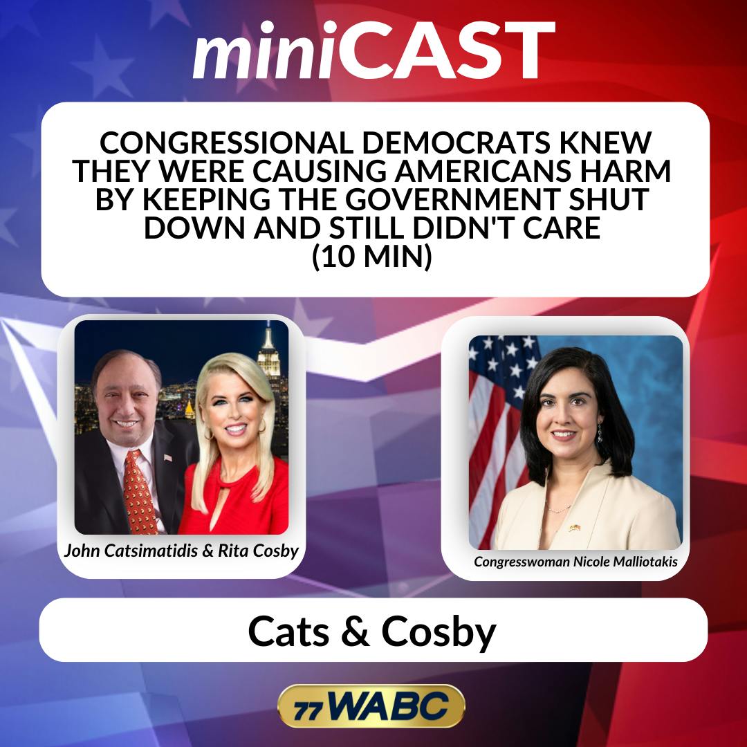 Congresswoman Nicole Malliotakis: Congressional Democrats Knew They Were Causing Americans Harm by Keeping the Government Shut Down and Still Didn't Care (10 min) Congresswoman Nicole Malliotakis: Congressional Democrats Knew They Were Causing Americans Harm by Keeping the Government Shut Down and Still Didn't Care (10 min)