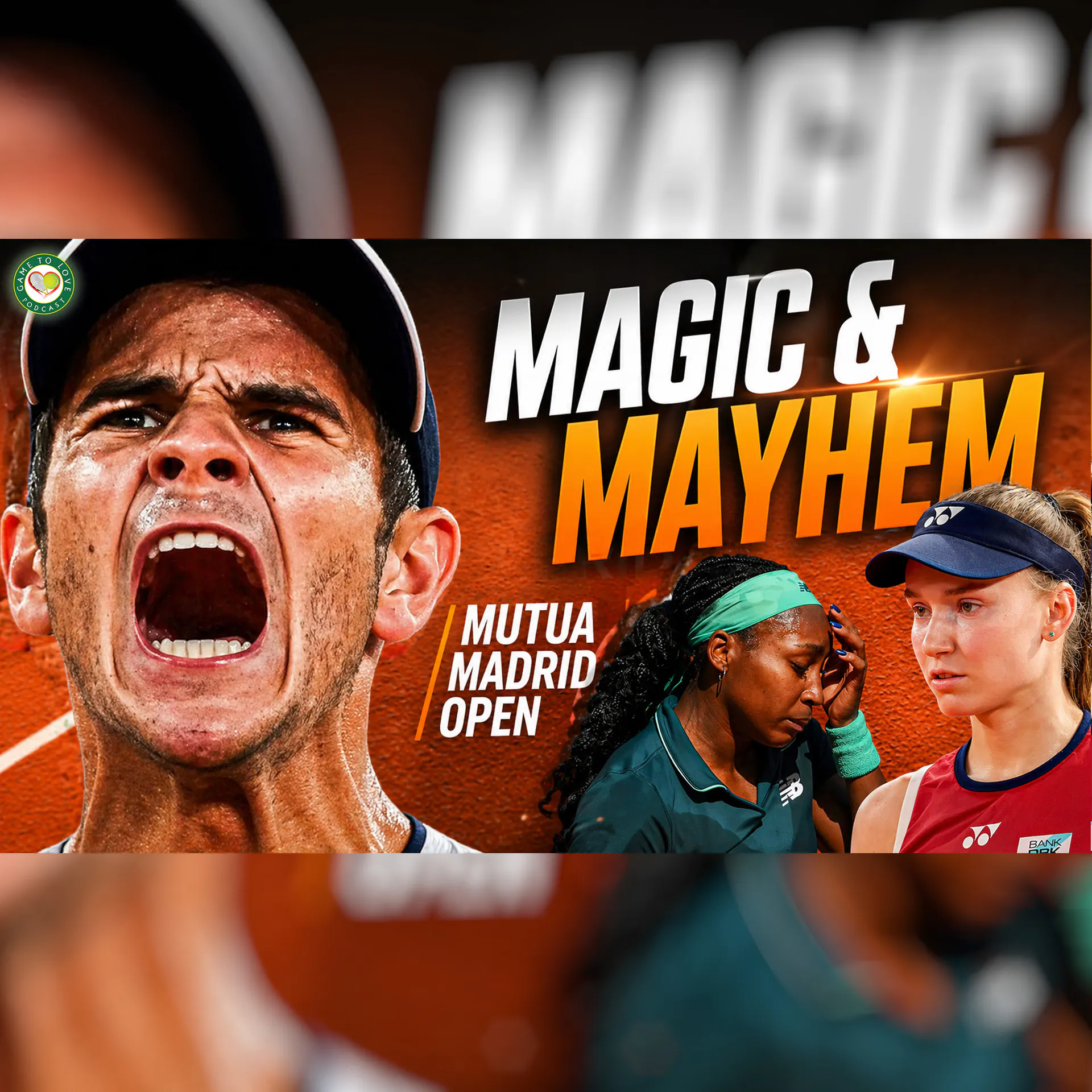 Jodar SUPERSTAR 🤩 Rybakina & Gauff SHOCK EXIT! 😲 Madrid Open 2026 | GTL Tennis Podcast episode artwork