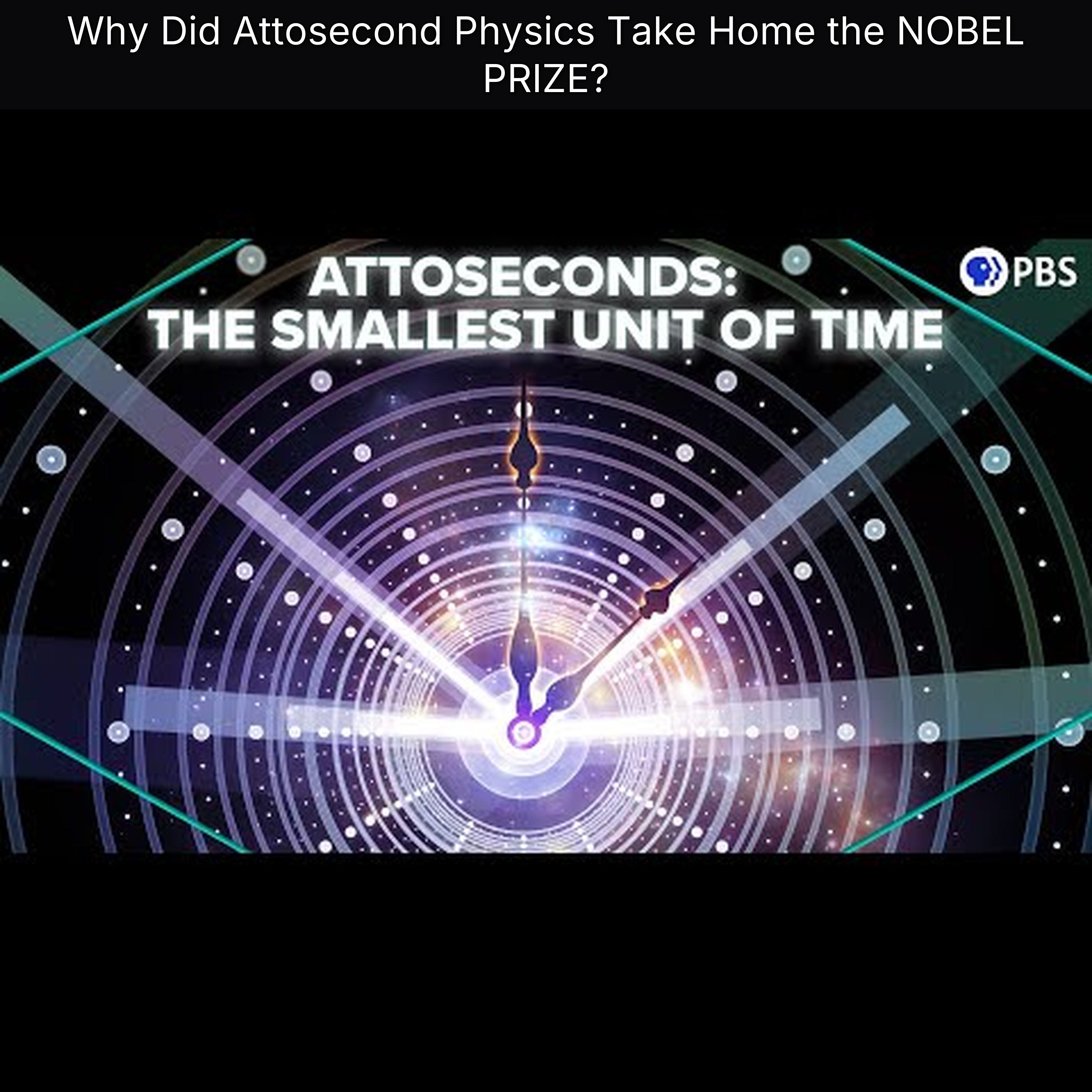 Why Did Attosecond Physics Take Home the NOBEL PRIZE?