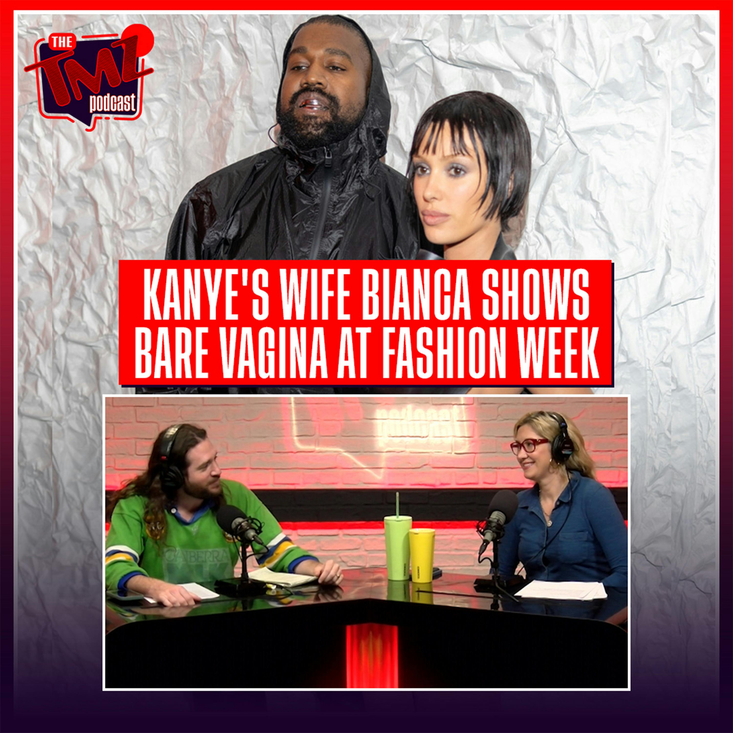 Kanye's Wife Bianca Shows Bare Vagina During Paris Fashion Week
