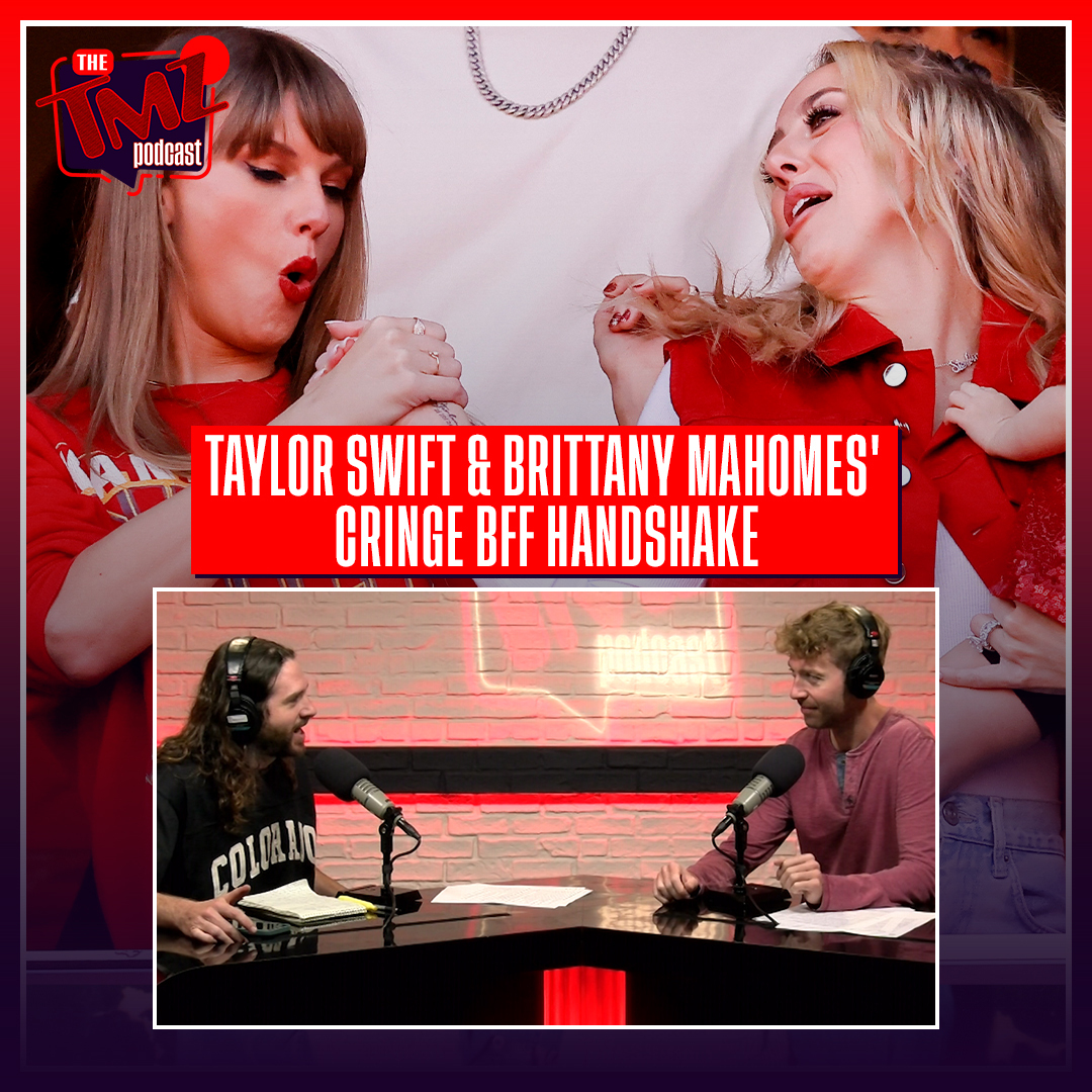 Taylor Swift & Brittany Mahomes' Cringe BFF Handshake