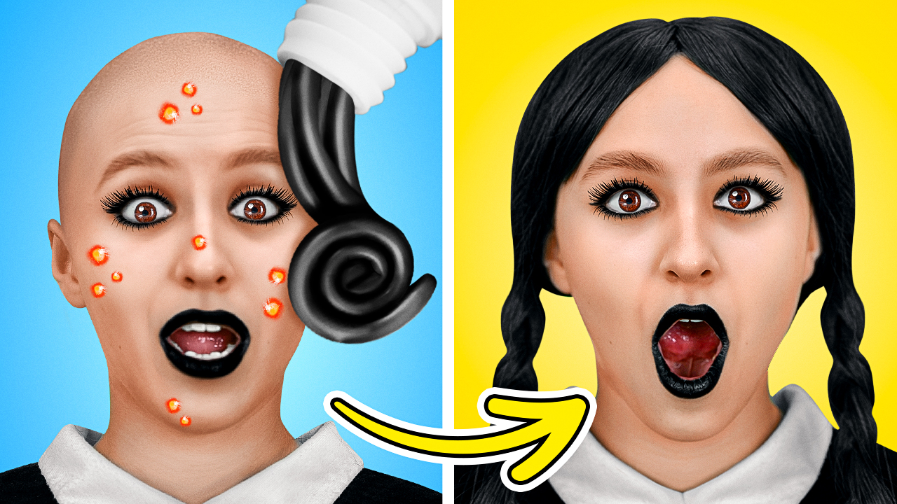 ¡De NERD a MERLINA! Trucos y dispositivos de TikTok para CAMBIAR la IMAGEN por La La Vida Emojis