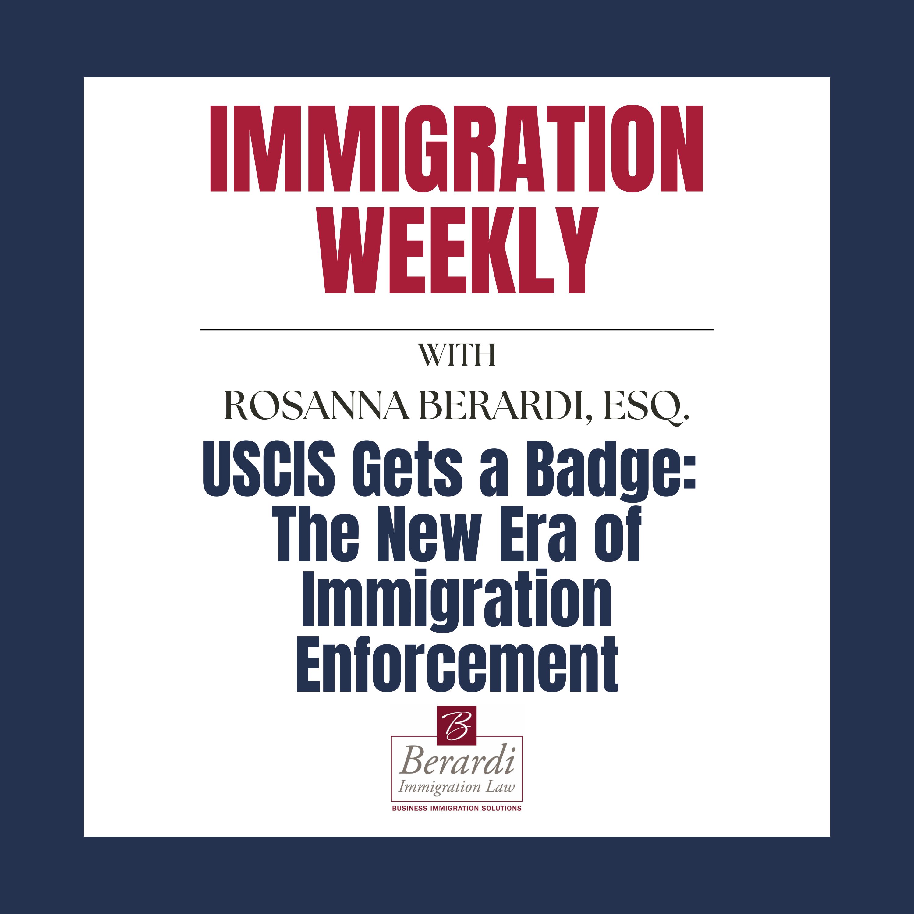 USCIS Gets a Badge: The New Era of Immigration Enforcement episode artwork