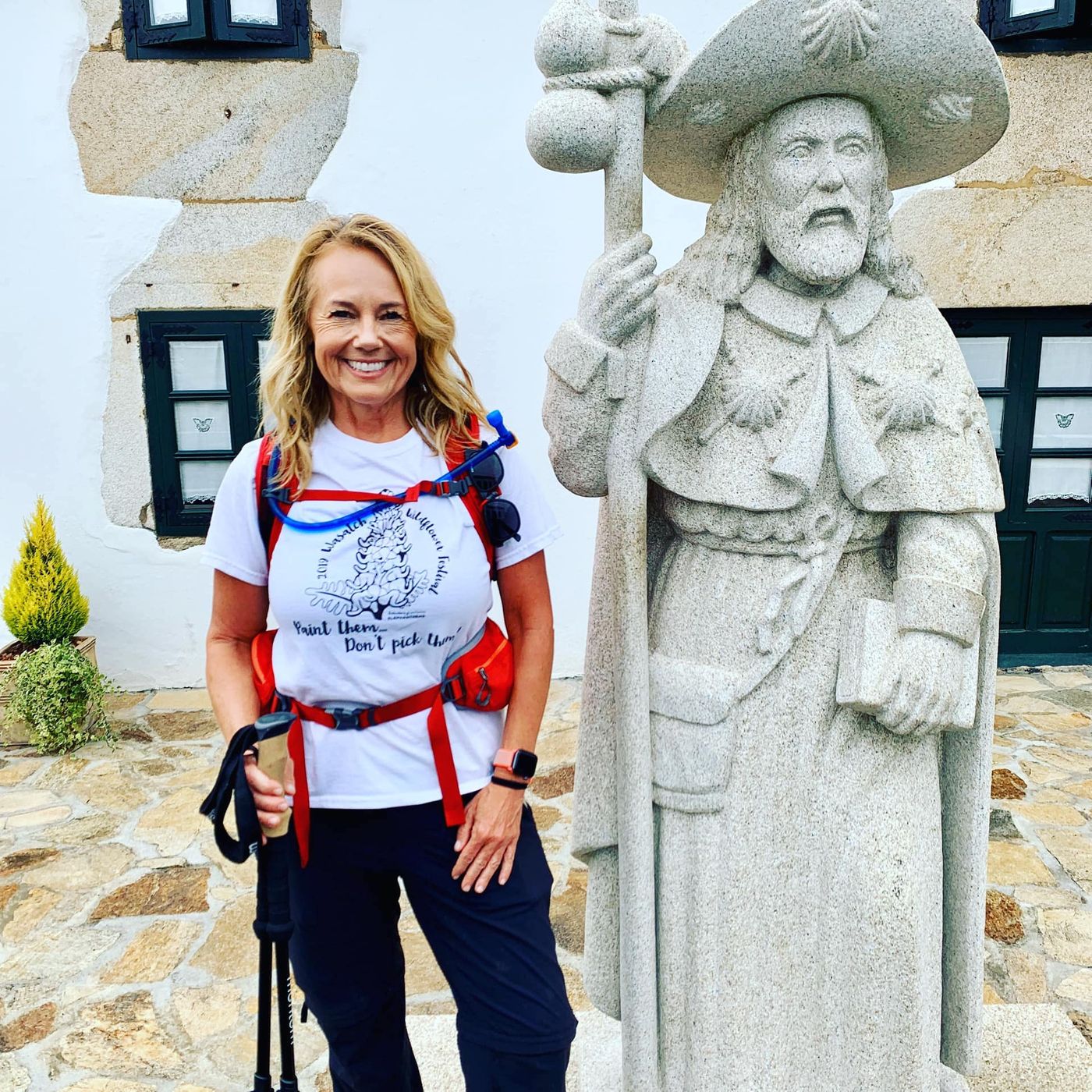 Podcaster, yogi, pilgrim and friend Leigh Brennan finds direction and purpose on the Camino episode artwork