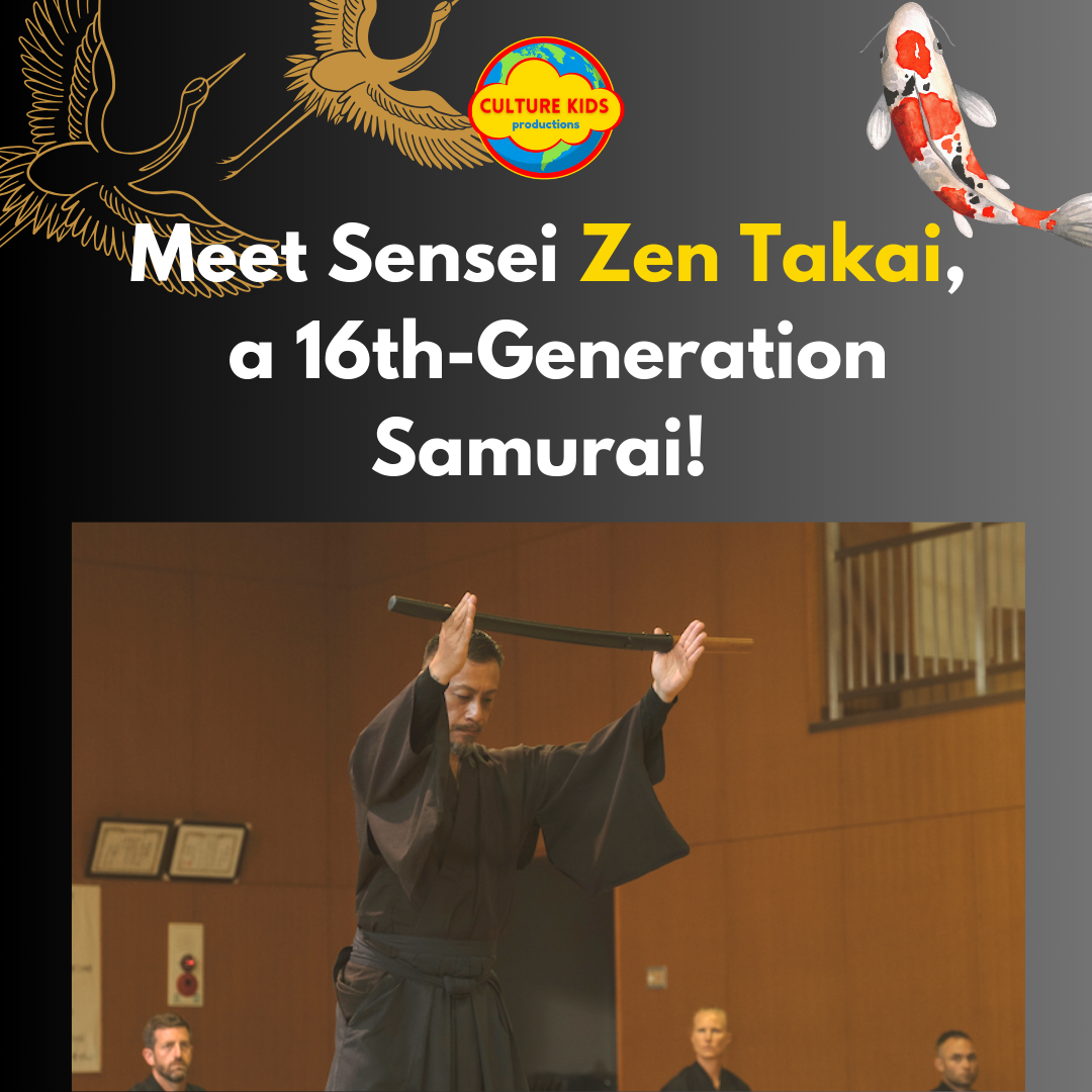 Meet Zen Takai, a 16th-Generation Samurai Master!  🏯🗡️