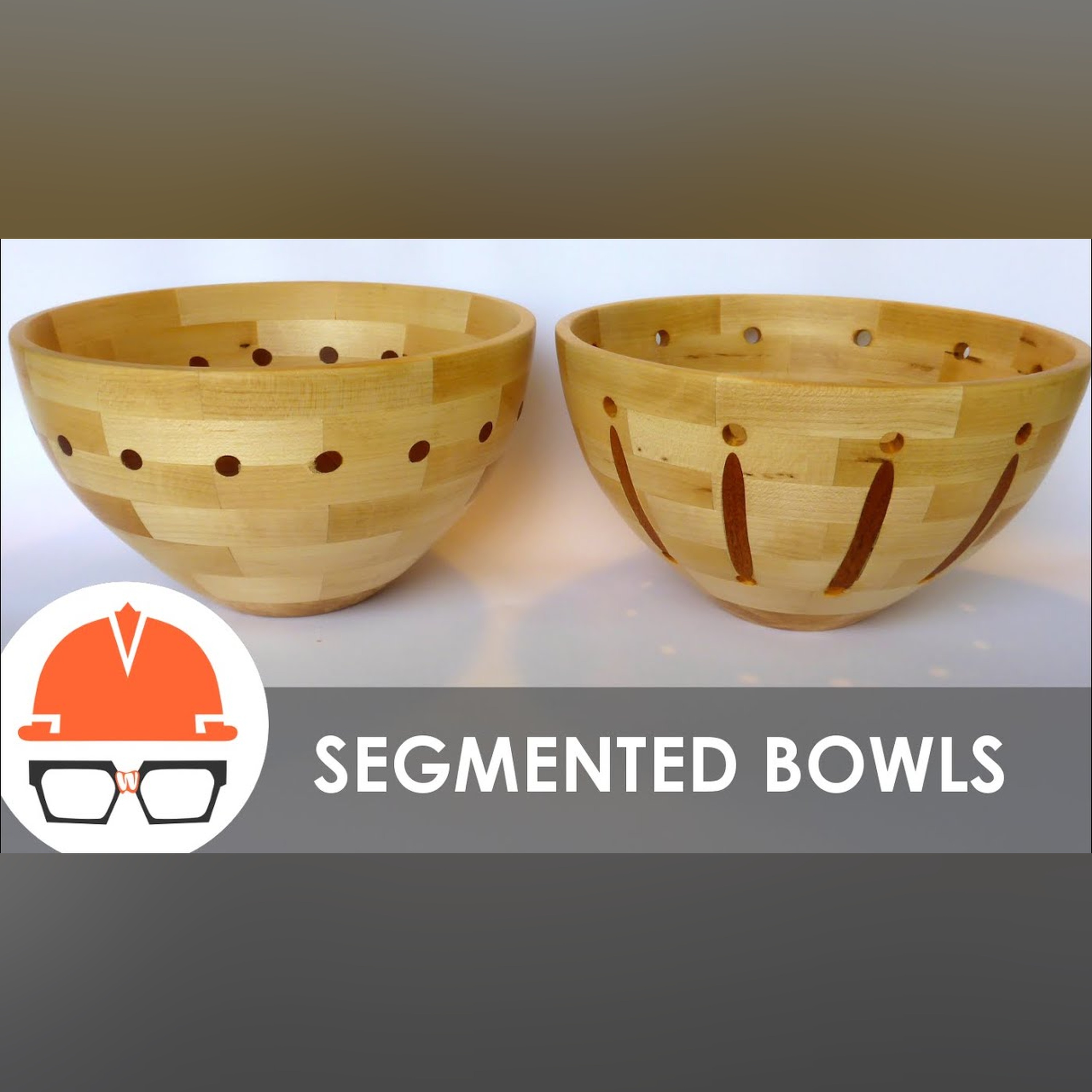 Turning Two Segmented Bowls on the Lathe - Maple with Mahogany Accents