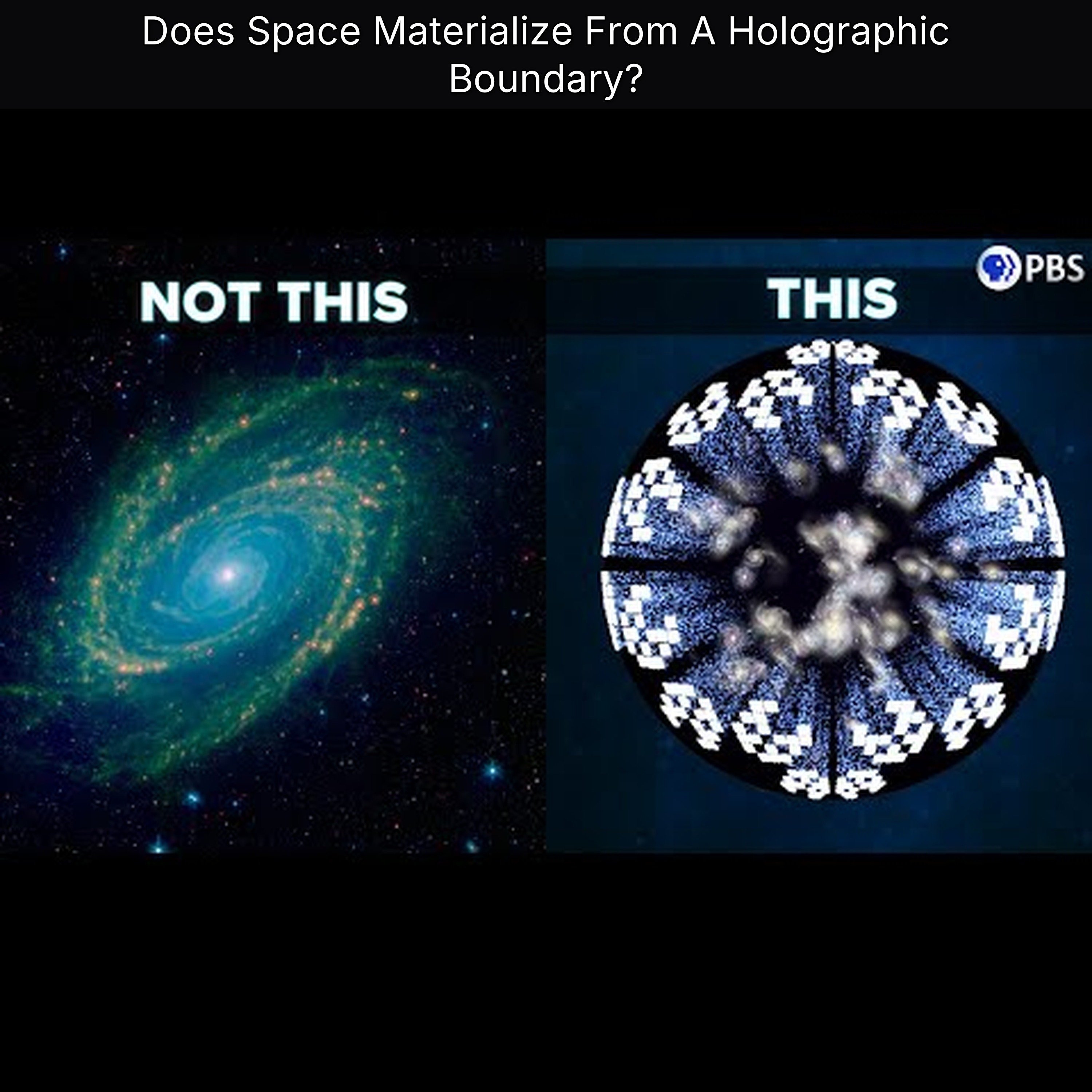 Does Space Materialize From A Holographic Boundary?