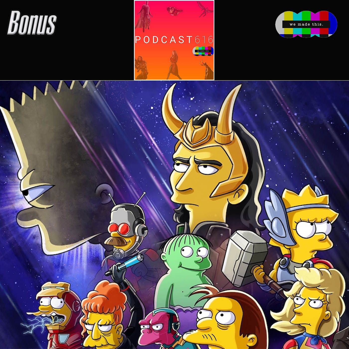 Bonus: The Simpsons - The Good, the Bart and the Loki episode artwork