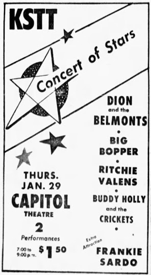 WINTER DANCE PARTY: JANUARY 29, 1959