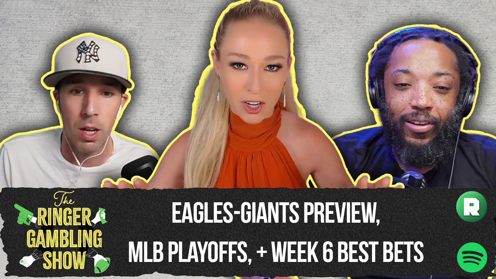 Eagles-Giants Preview, MLB Playoff Update, and Week 6 Best Bets | The Ringer Gambling Show