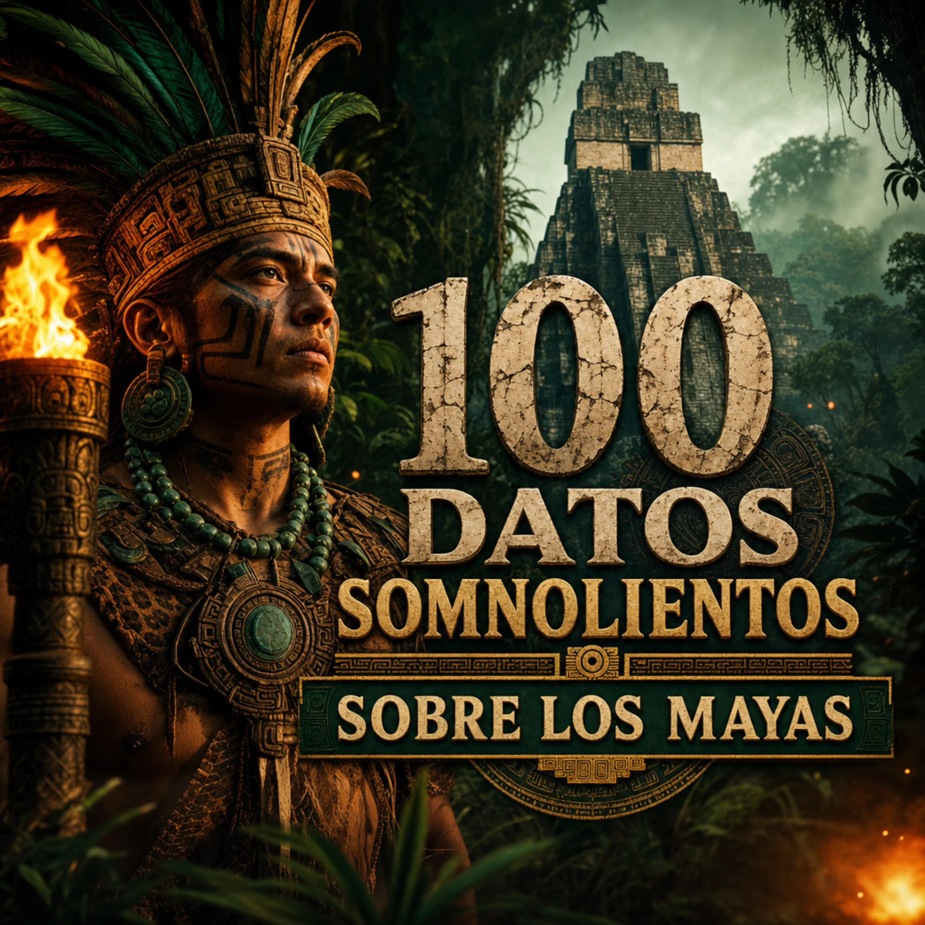 100 datos sobre los mayas para quedarte dormido — Historia antigua para dormir con relatos tranquilos de templos, reyes y las estrellas