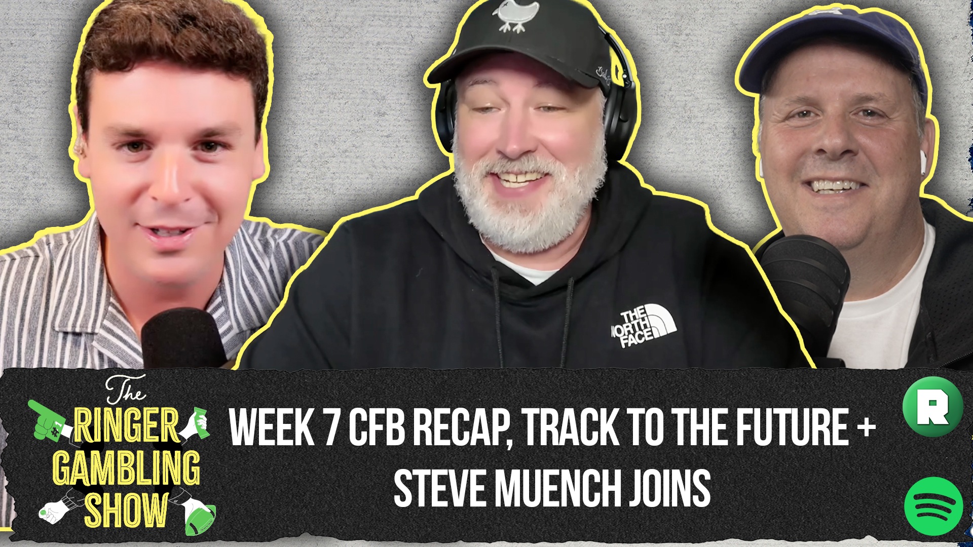 Week 7 CFB Reactions, Track to the Future, and Steve Muench Joins | The Ringer Gambling Show