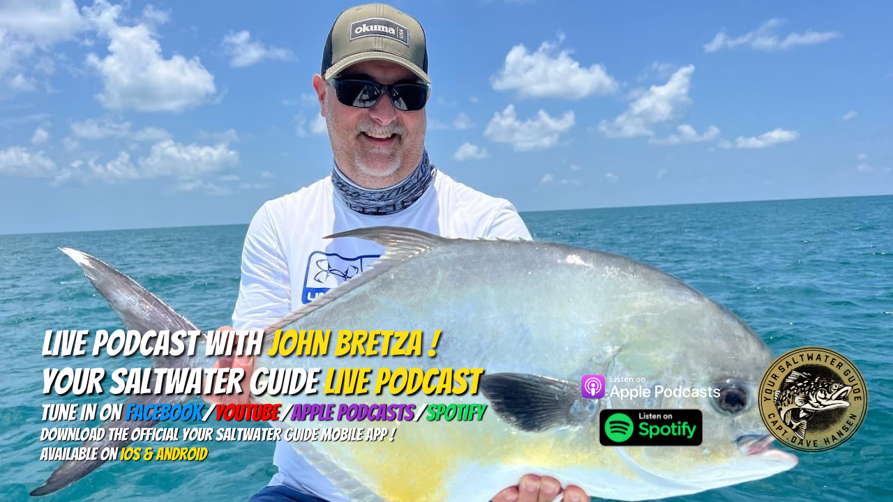 LIVE Podcast with John Bretza (Director of Product Development at Okuma fishing tackle)