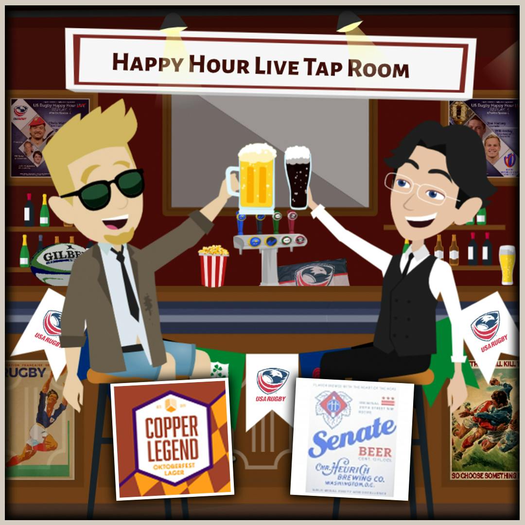 US Rugby Happy Hour Tap Room - Jack’s Abby Craft Lagers & Right Proper Brewing Company