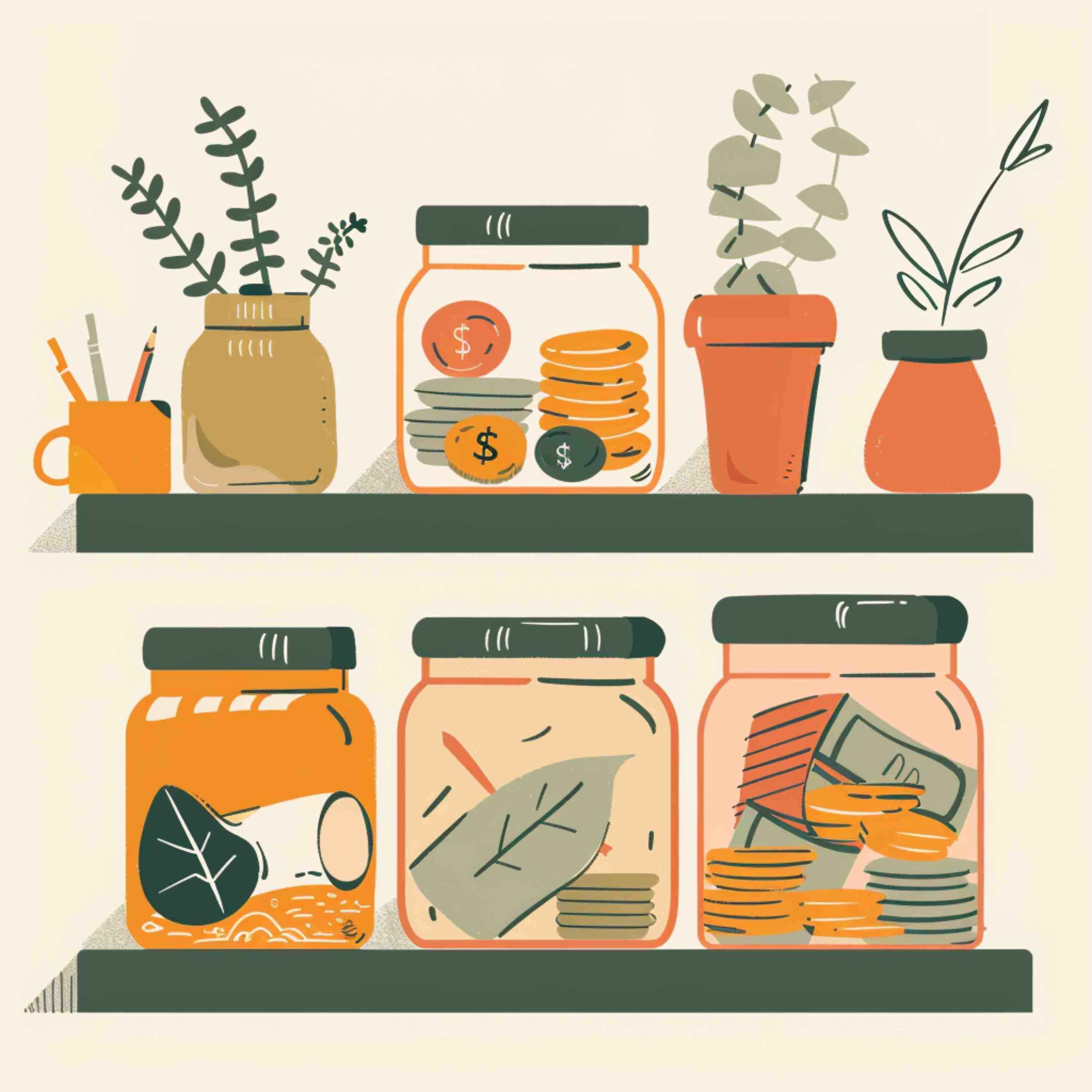 Learning to Budget With a Money Jar System by Steve Martile with Get Rich Slowly on Financial Freedom