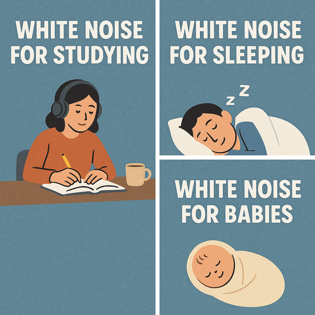 White Noise for Studying | White Noise for Sleeping | White Noise for Babies: Calm, Focus, Rest