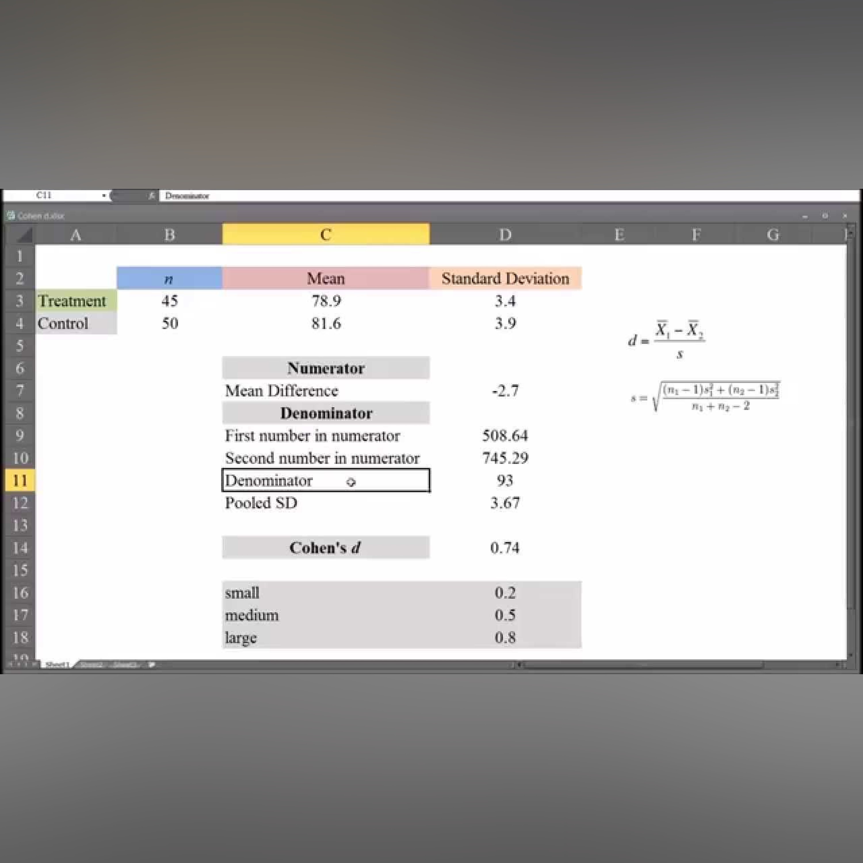 Calculating Cohen's d Using Microsoft Excel episode artwork