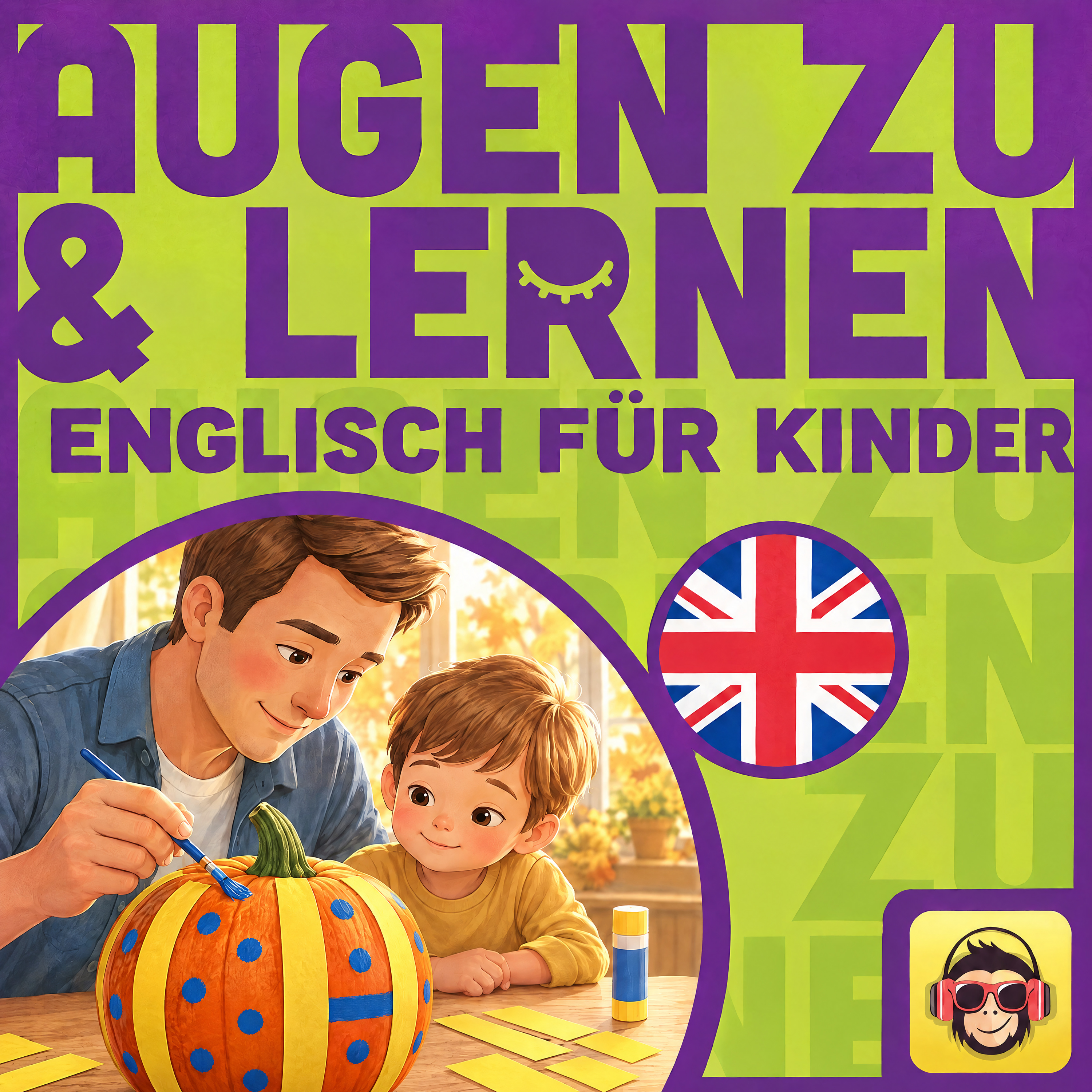 Cover: Englisch für Kinder: Kürbis-Basteln - Vokabeln zum Einschlafen