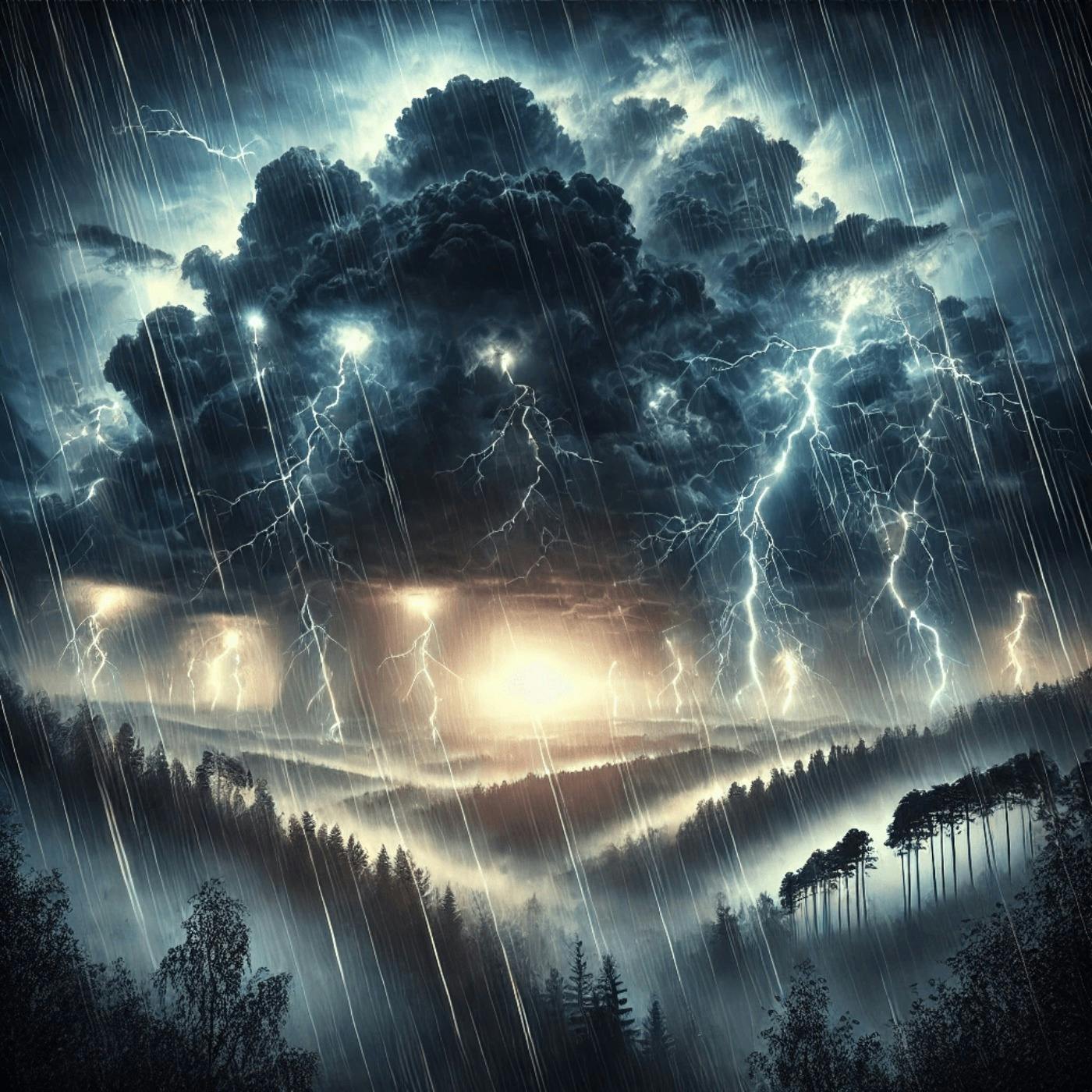 ️ Lluvia de tormenta intensa para una relajación profunda